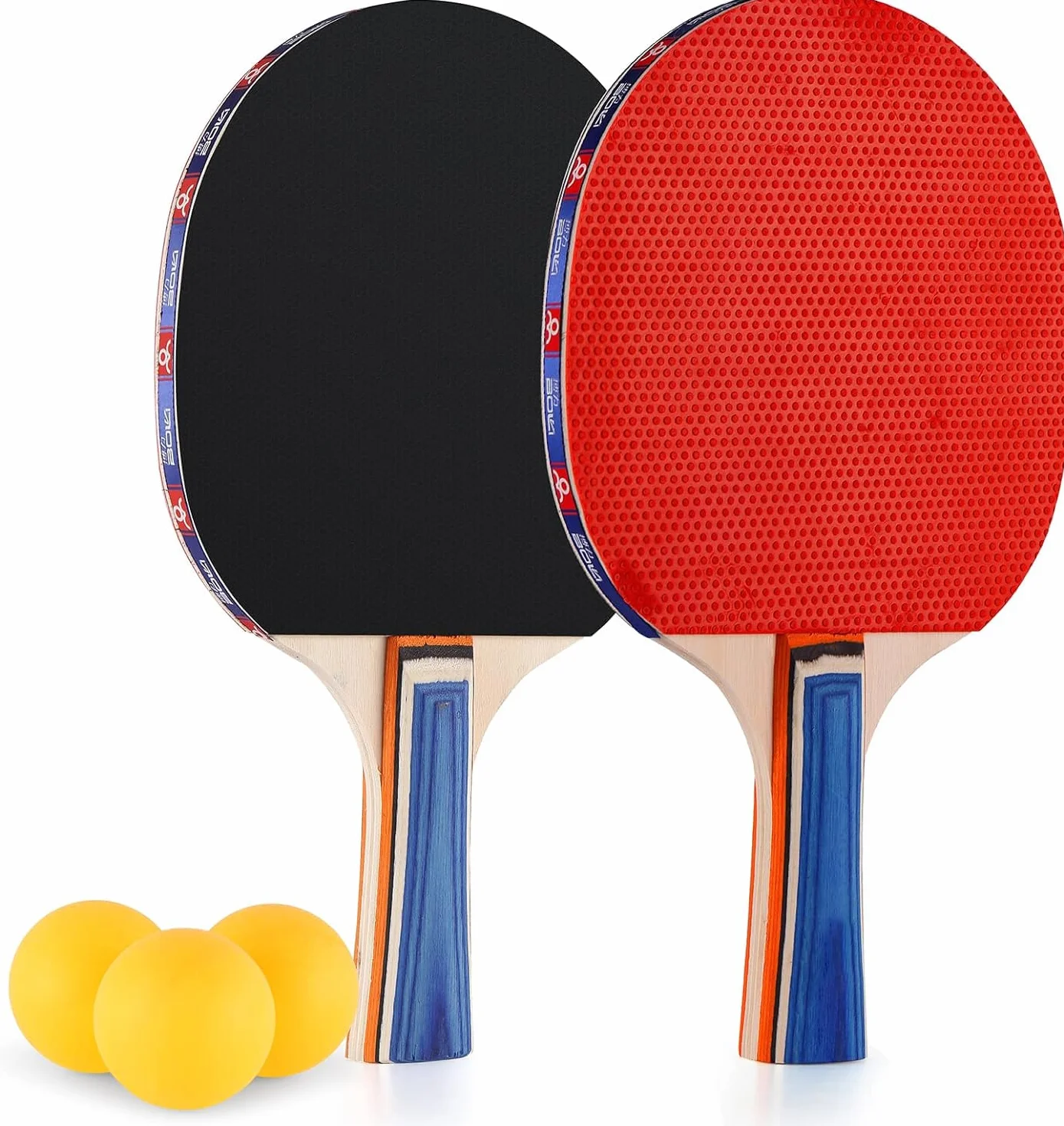 Set de Raquetas de Tenis de Mesa con 2 Raquetas y 3 Pelotas de Ping Pong