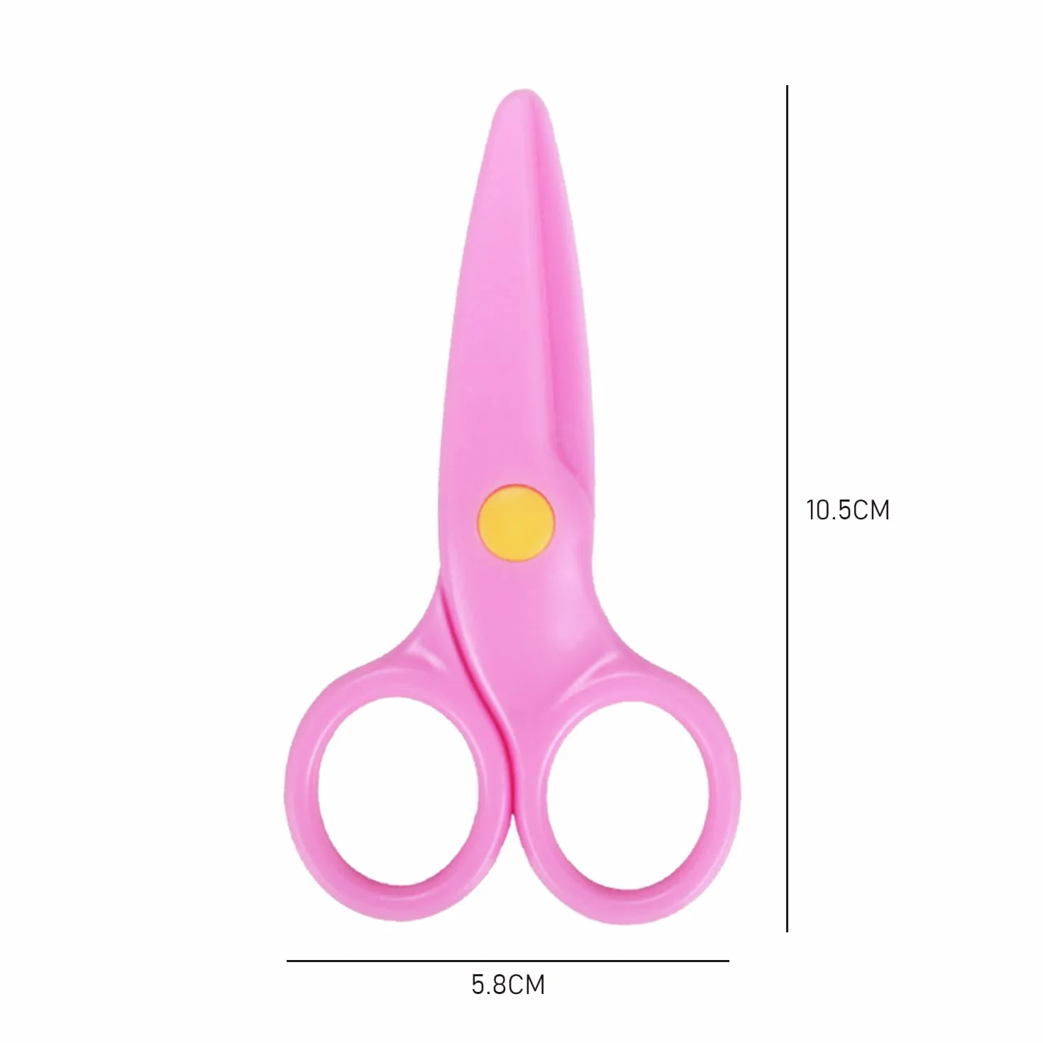 Tijeras de Seguridad de Cabeza Redonda para Niños - 2 Unidades para Corte de Papel, Pintura y Manualidades con Apertura y Cierre Ajustables