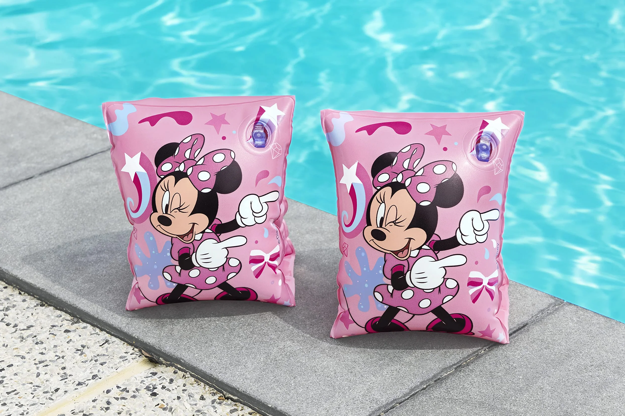 Manguitos hinchables Minnie Junior 23 x 15cm/9" x 6", para niños de 3 a 6 años