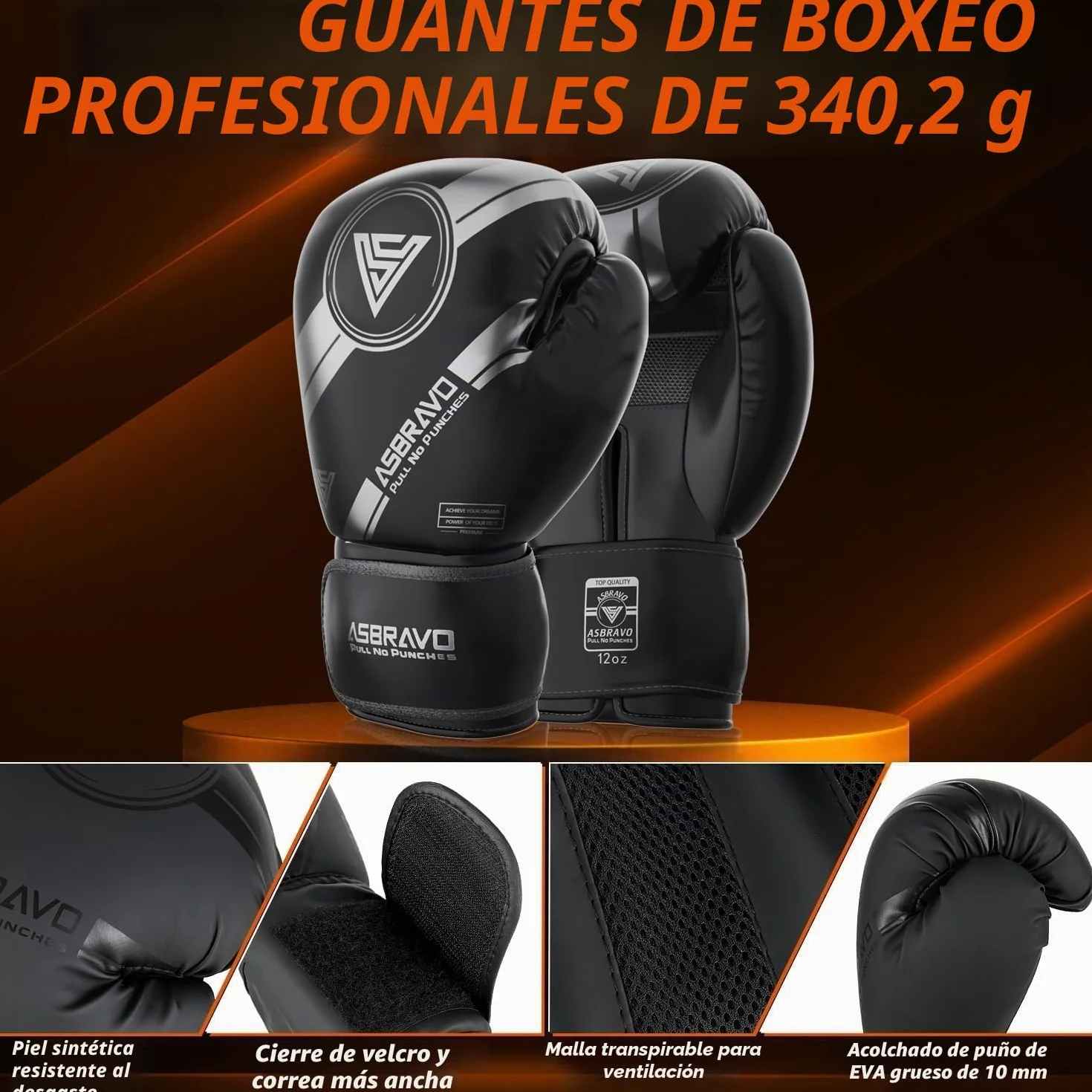 Saco de Boxeo 120 cm con Guantes 12 oz Vendajes 5m para MMA Karate Taekwondo
