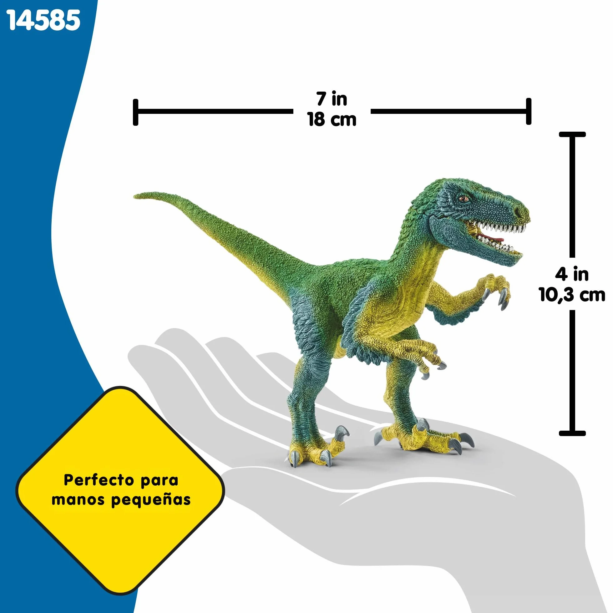 Schleich Dinozaur Velociraptor 14585, 18x6x10 cm, zabawka dla dzieci od 3 lat