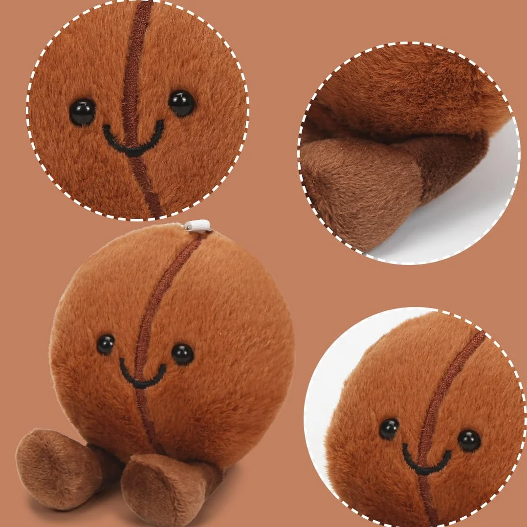 O-Kinee Palm Pals, Mini Peluches de Granos de café de 13 cm