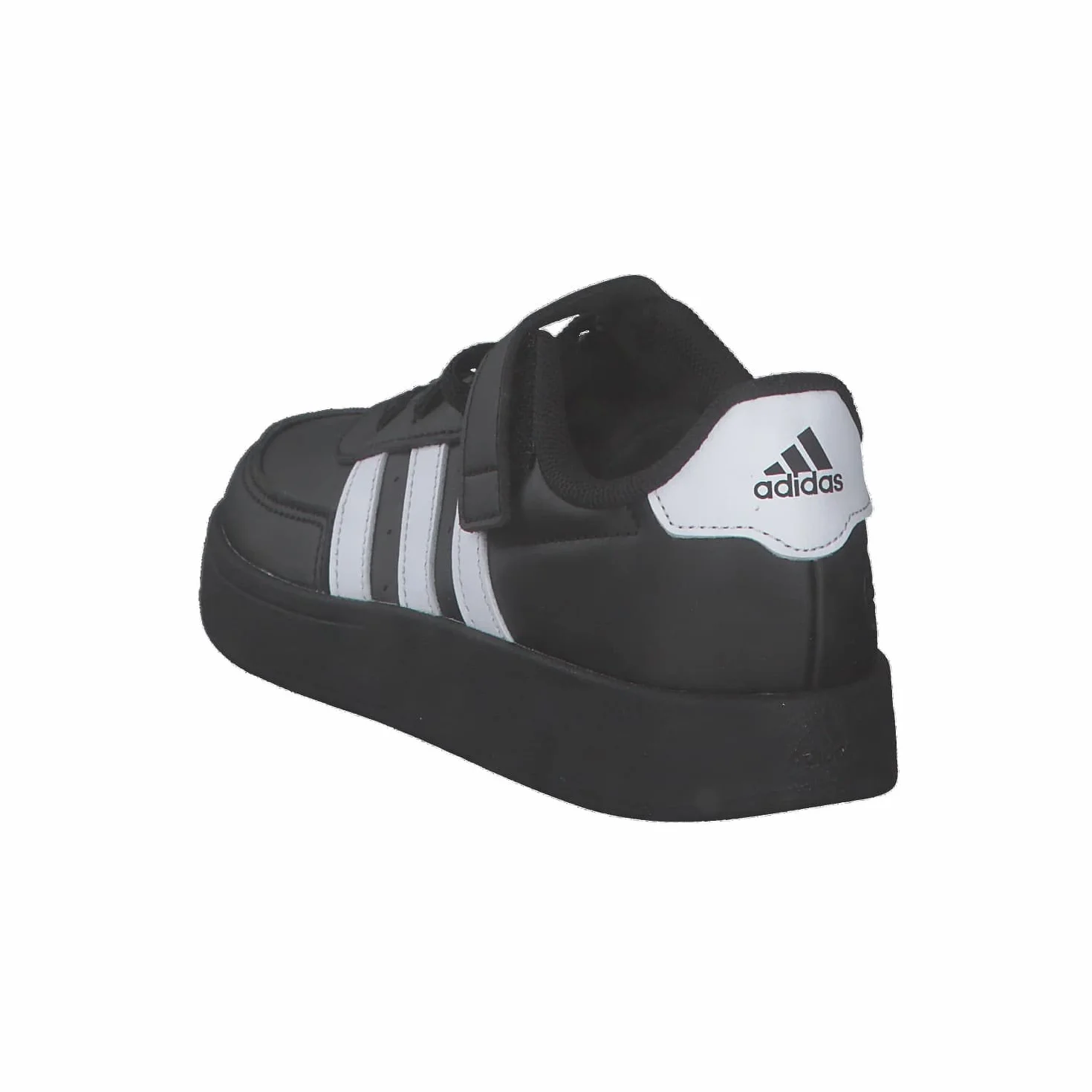 Adidas Breaknet Lifestyle Court Elastic Lace Top Strap Shoes, Core Black/Cloud White, 32 EU