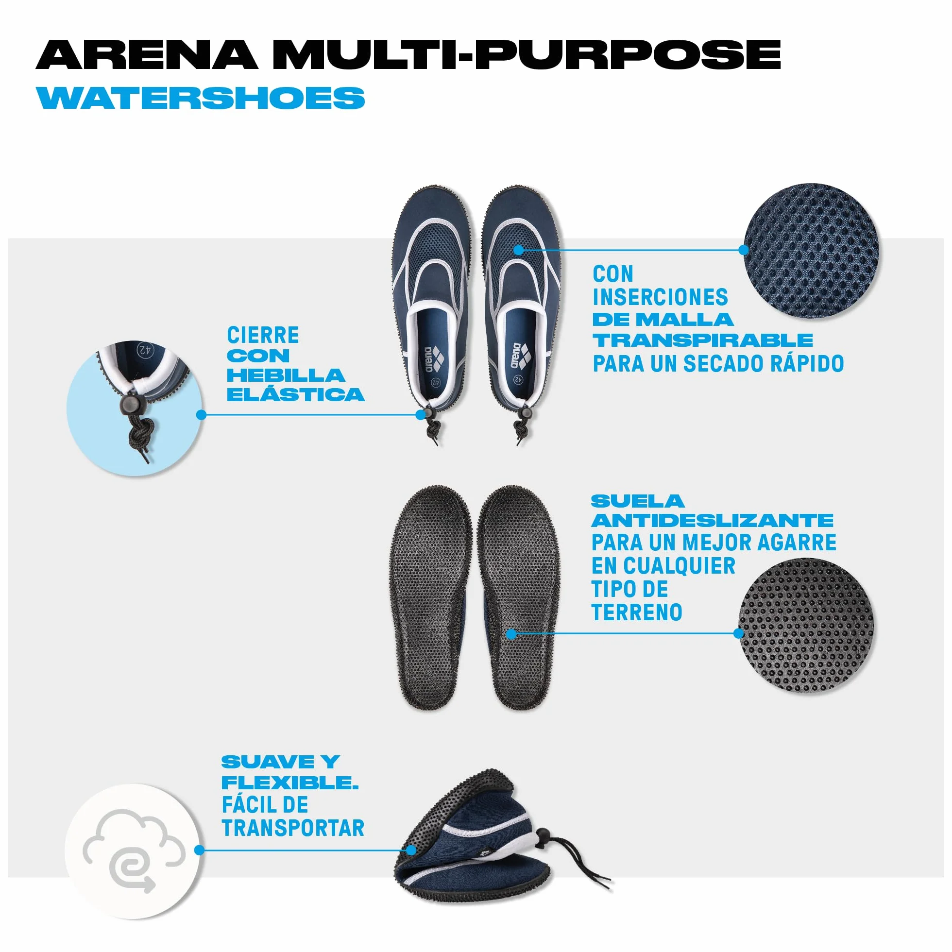 Arena Multi-Purpose Watershoes Zapatos de agua Unisex Adulto