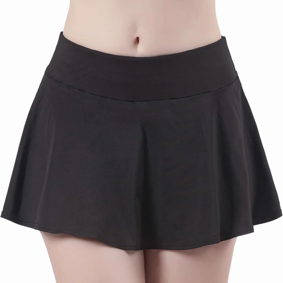 ThreeH Falda Tenis Plisada Cintura Alta Mujer Golf Faldas Cortas con Pantalones Cortos