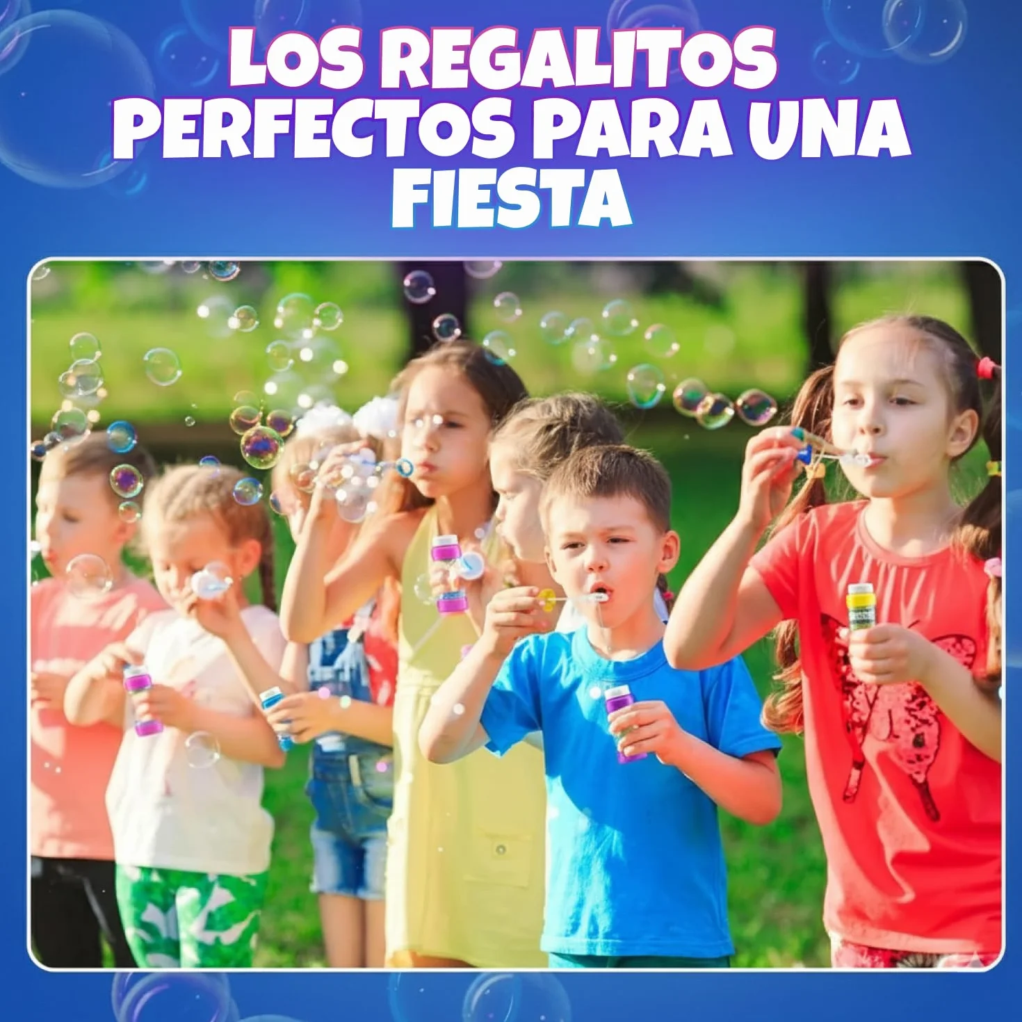 Burbujas de Fiesta para niños – Paquete de 24, 59,1 ml con varitas, Colores neón Surtidos para Juegos al Aire Libre, Fiestas de cumpleaños y Bolsas de Regalos