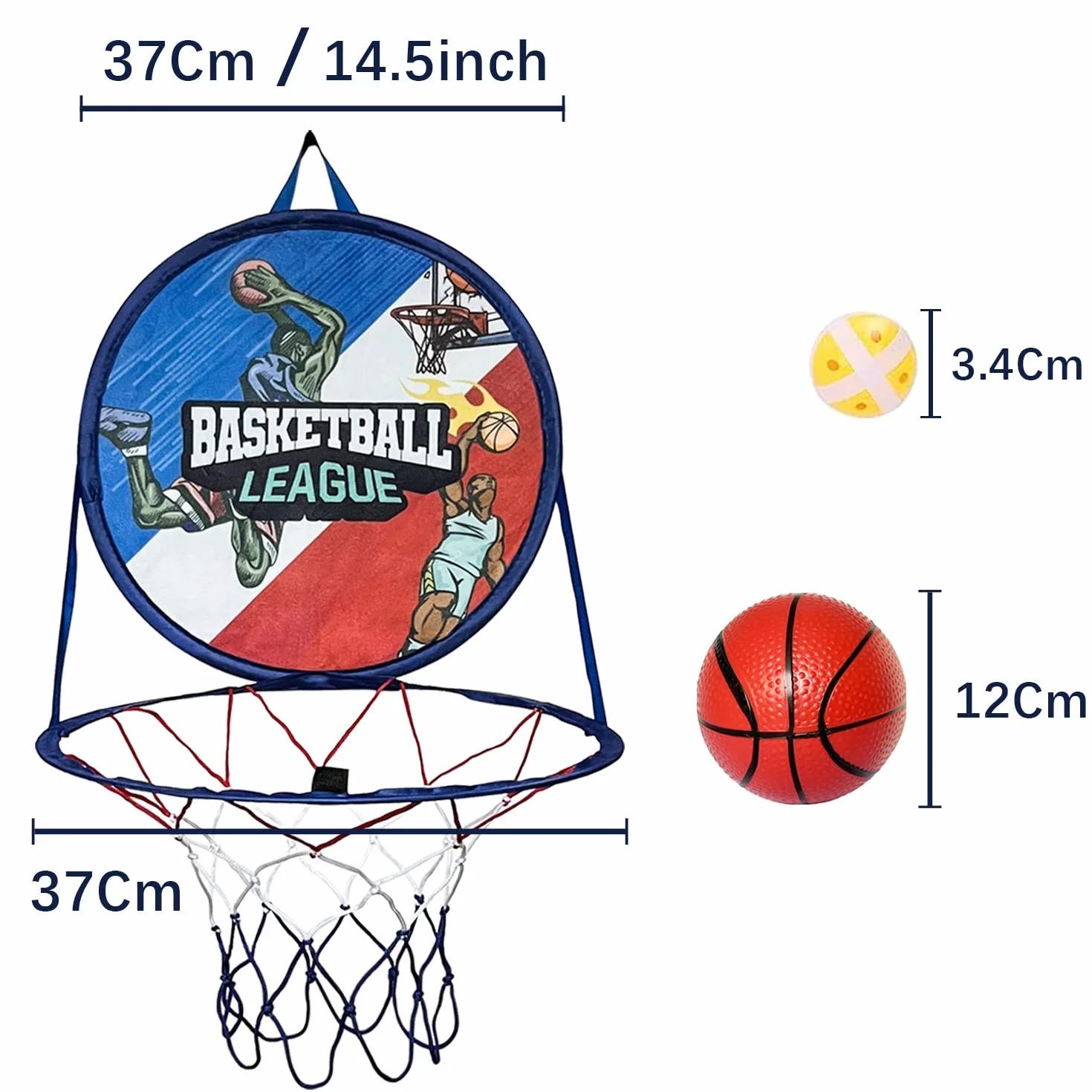 Canasta Baloncesto Infantil con Diana Dardos, 2 in 1 Plegable Doble Diana y Mini Canasta Juguete, Interiores y Exteriores Lanzamiento Juego, Niños Regalo Juegos de Fiesta