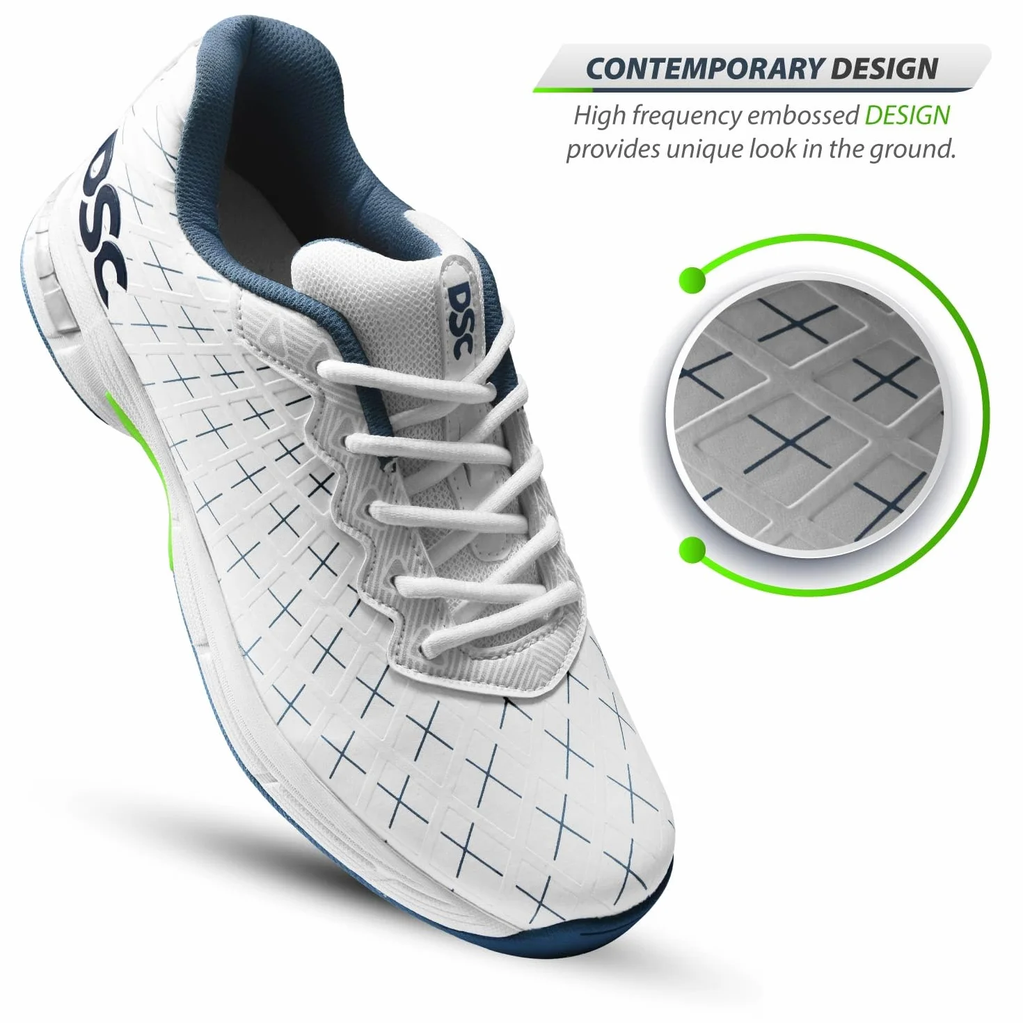DSC Biffer 22 Zapatos de críquet Unisex Adulto