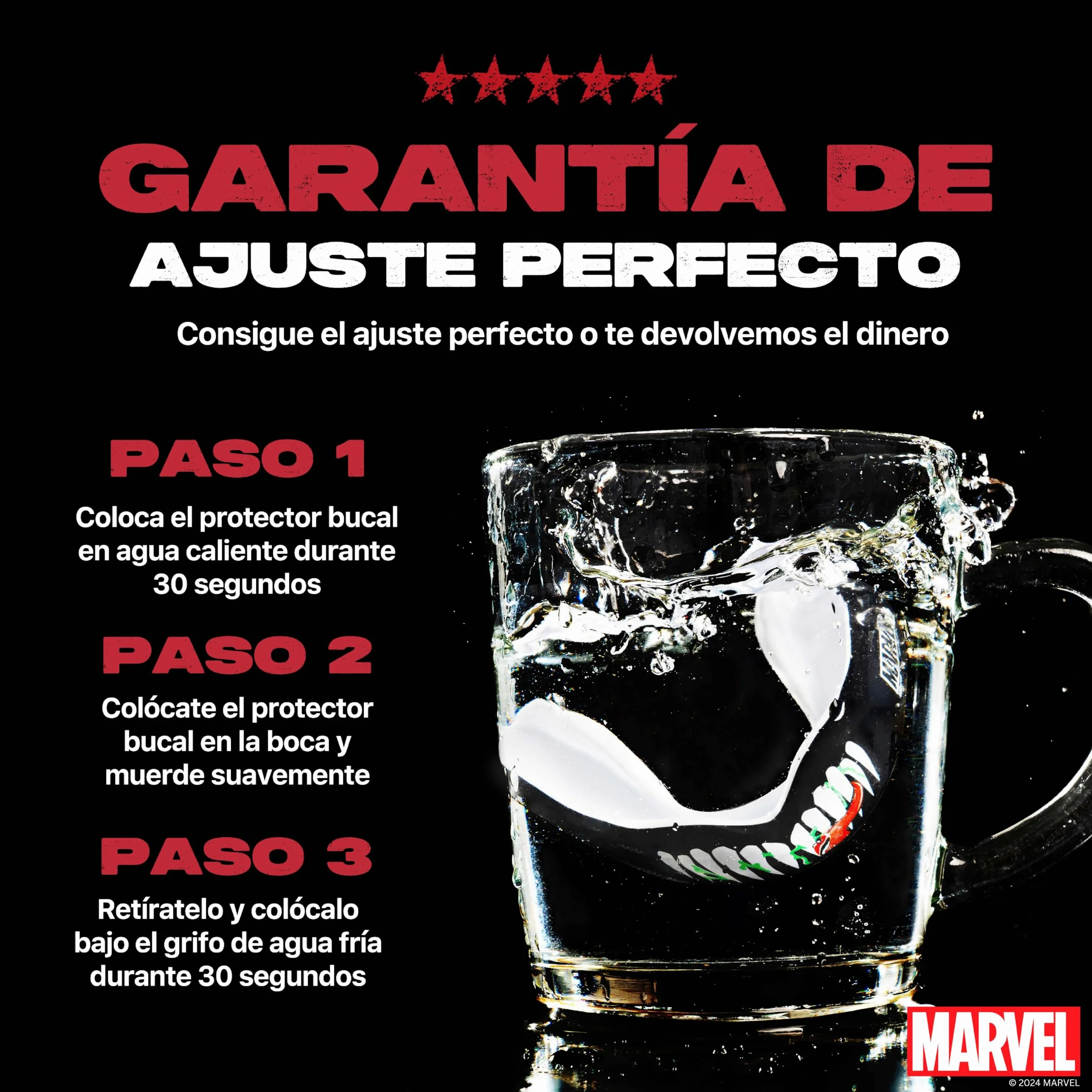 Marvel Venom Protector Bucal Adultos Niños Deportes Contacto Rugby MMA Kickboxing Boxeo