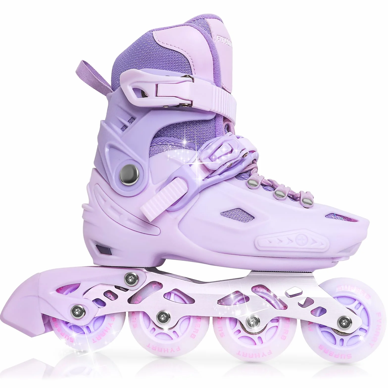 Patines en línea Ajustables 4 Tallas Niña Niños 4 Ruedas Interior Exterior