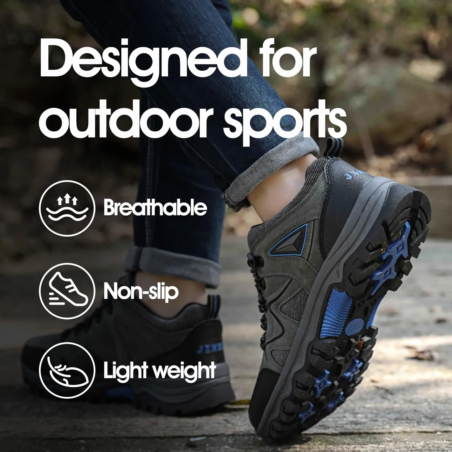Zapatillas de Trekking Hombre Senderismo Montaña Trail Running Verano Ligeras 38-48 EU