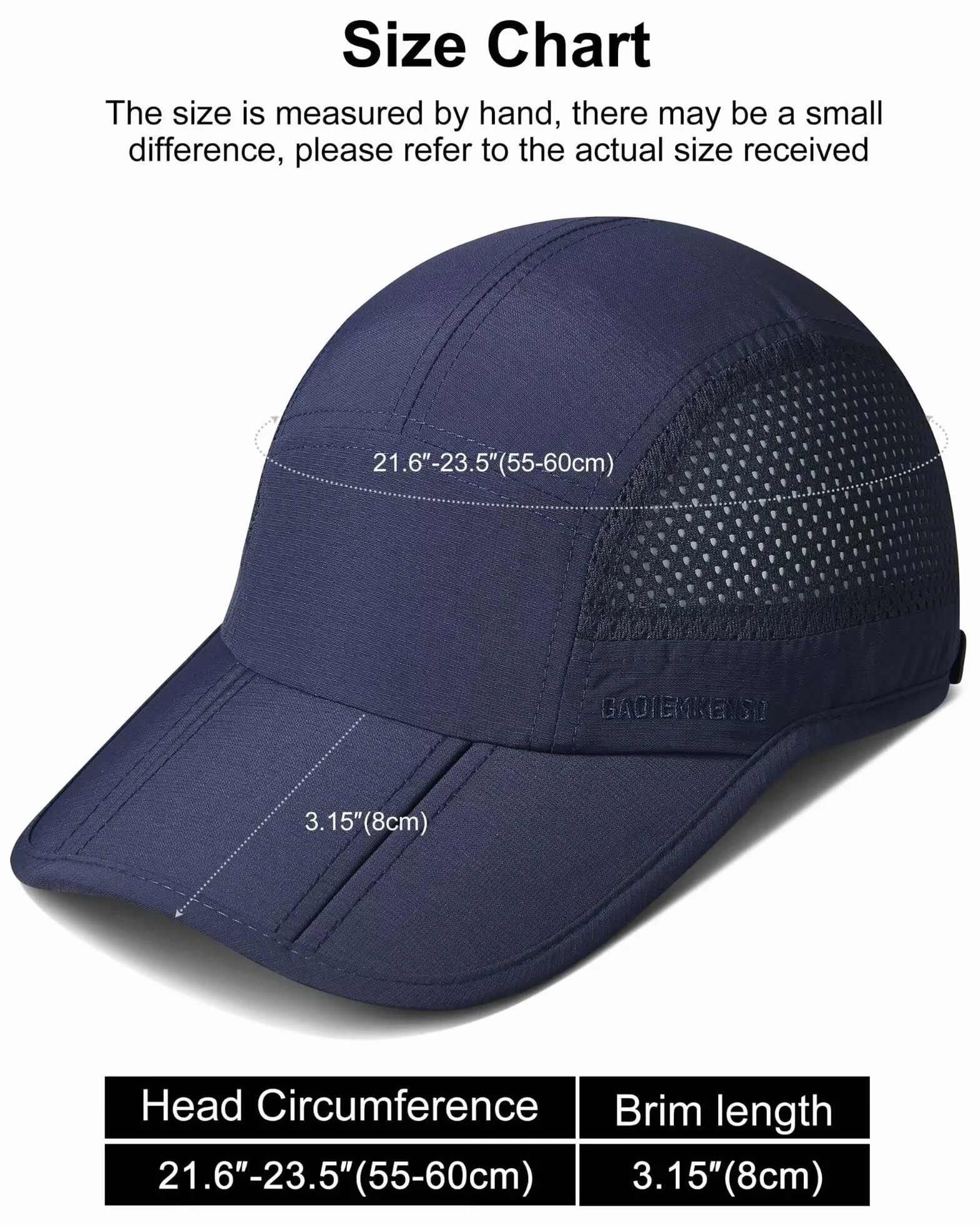 Folding Outdoor Hat UPF 50+ Sun Protection Mesh Sport Hat