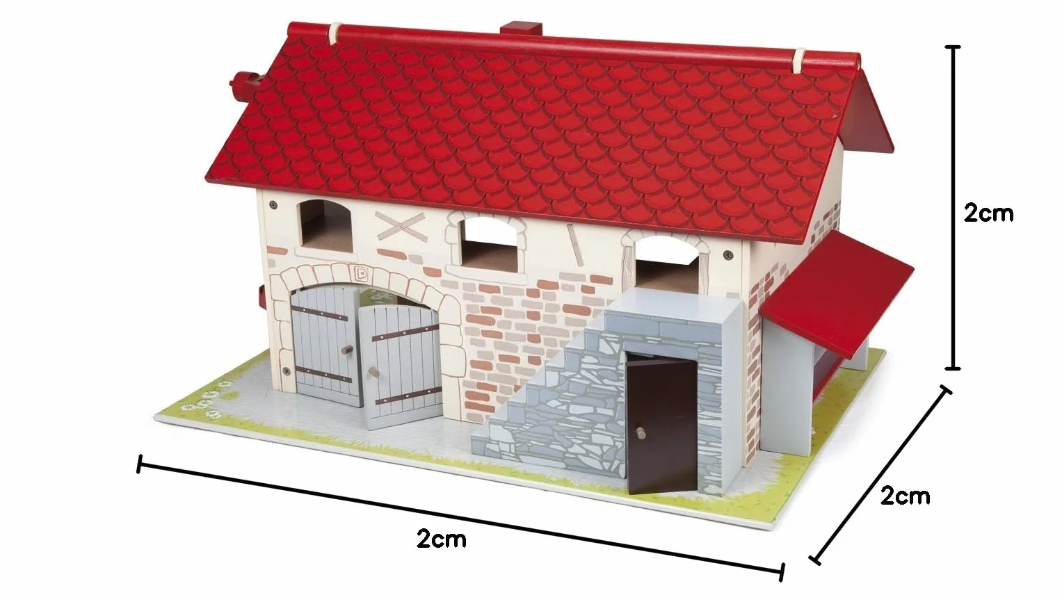 Papo - Granja Grande de Madera Juguete para Niños - 3 Años + - Colección Vida en la Granja - Juego Creativo Universo Agrícola - Idea de Regalo Juguete para Niña y Niño - 55 Cm X 38 Cm X 31.5 Cm