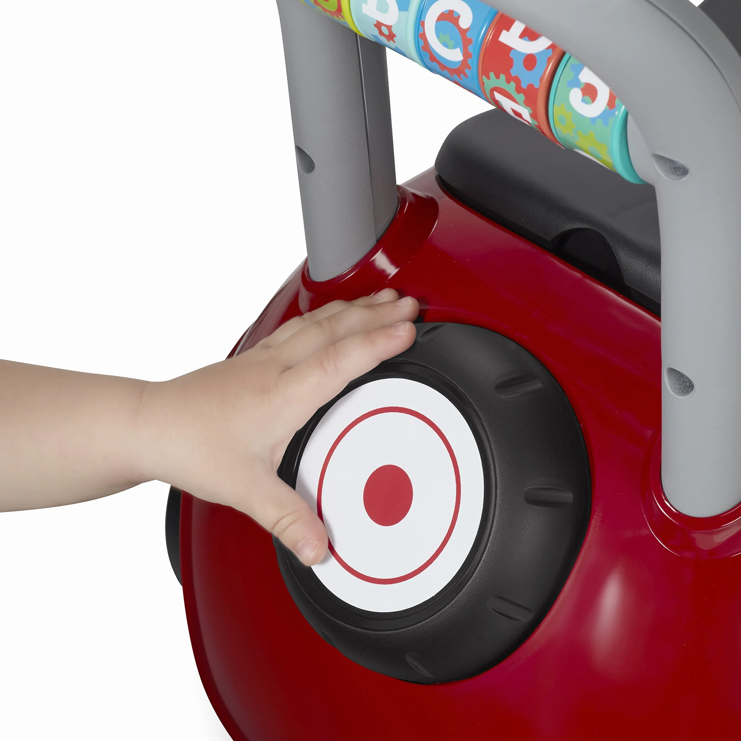 Radio Flyer Cochecito Ocupado, Sentado o de pie, Juguete para pasear para niños pequeños, de 1 a 3 años, Juguete Rojo para pasear para niños