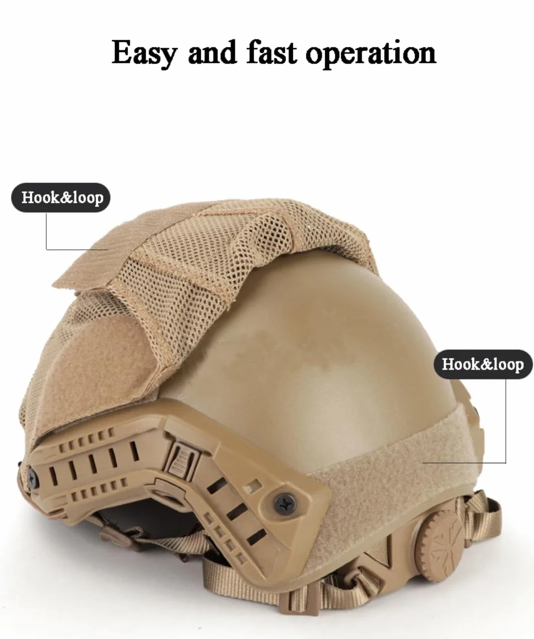 Funda táctica para Casco Airsoft Paintball Caza Tiro CS
