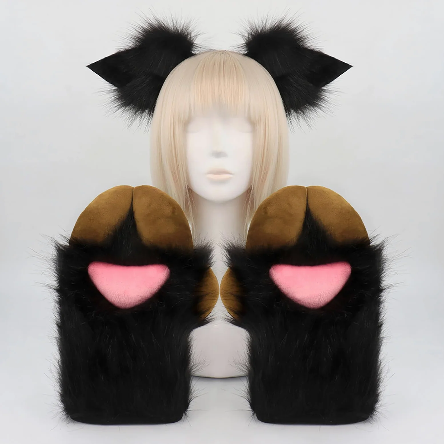 Disfraz de oveja, diadema de peluche, guante, disfraz de animal, accesorio para niñas, Halloween, Navidad, cosplay, convención, cosplay