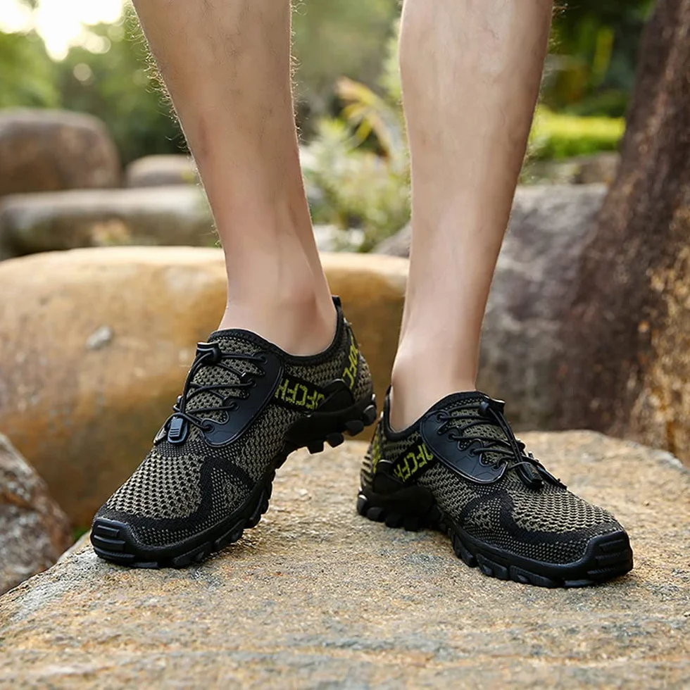 DimaiGlobal Zapatillas de Trekking para Hombres Verano Transpirable Senderismo