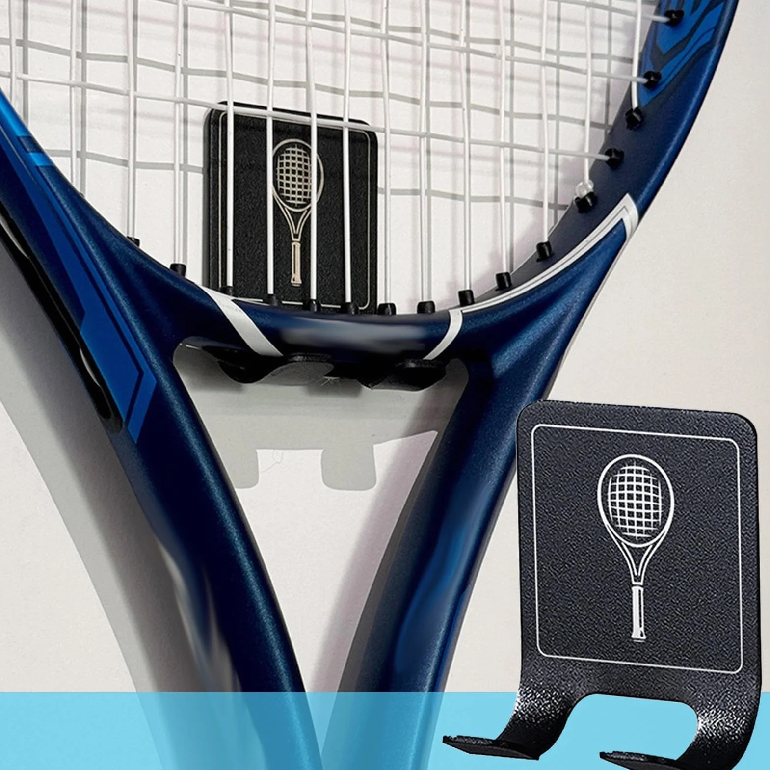 Soportes de raqueta de tenis resistentes para montaje en pared, soporte vertical ahorro espacio