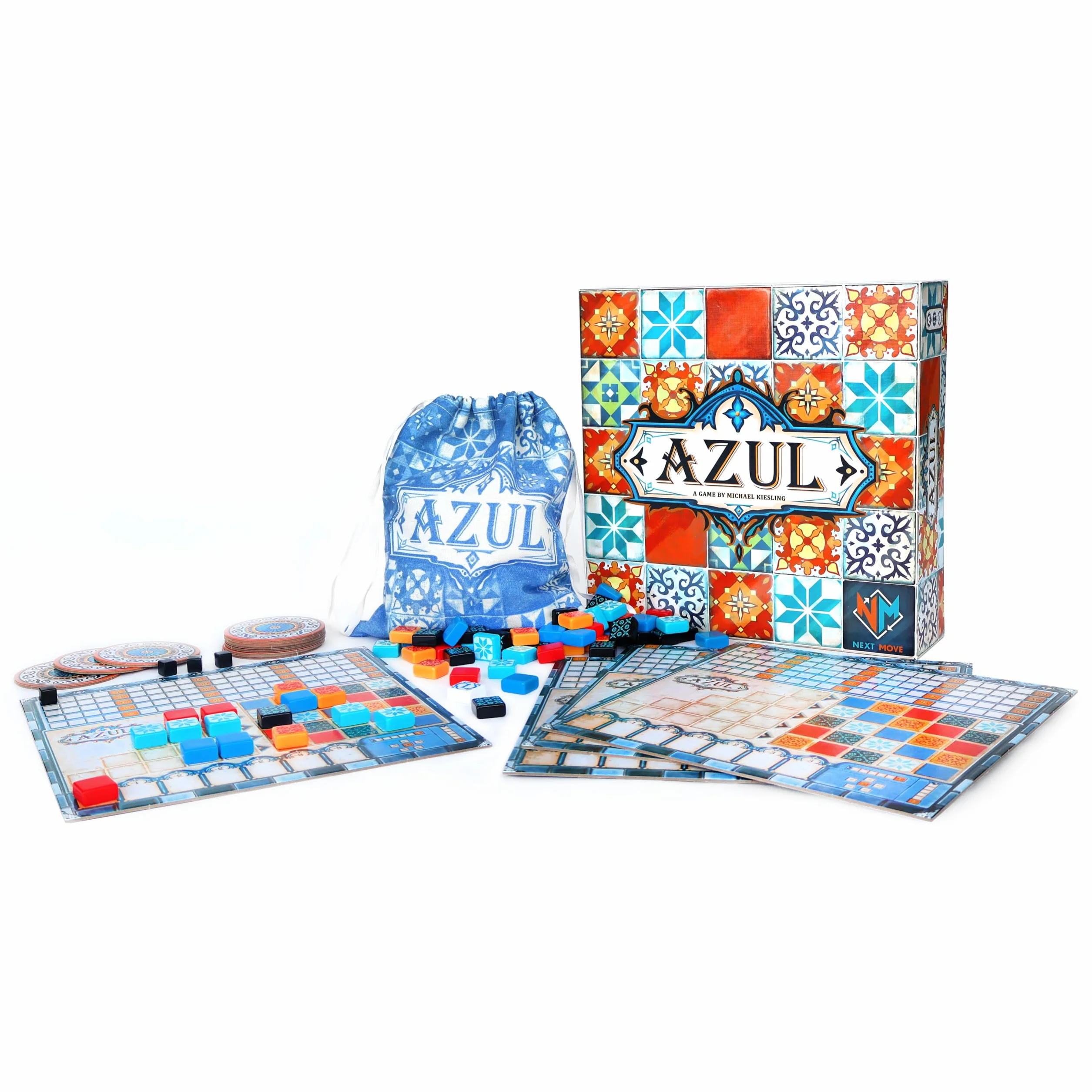 Asmodee Azul, Juego de Mesa de Colocación de Losetas y Estrategia para Adultos y Familias, Decora el Palacio Real de Évora, A Partir de 8 Años, De 2 a 4 Jugadores, 30-45 Minutos por Partida, Español