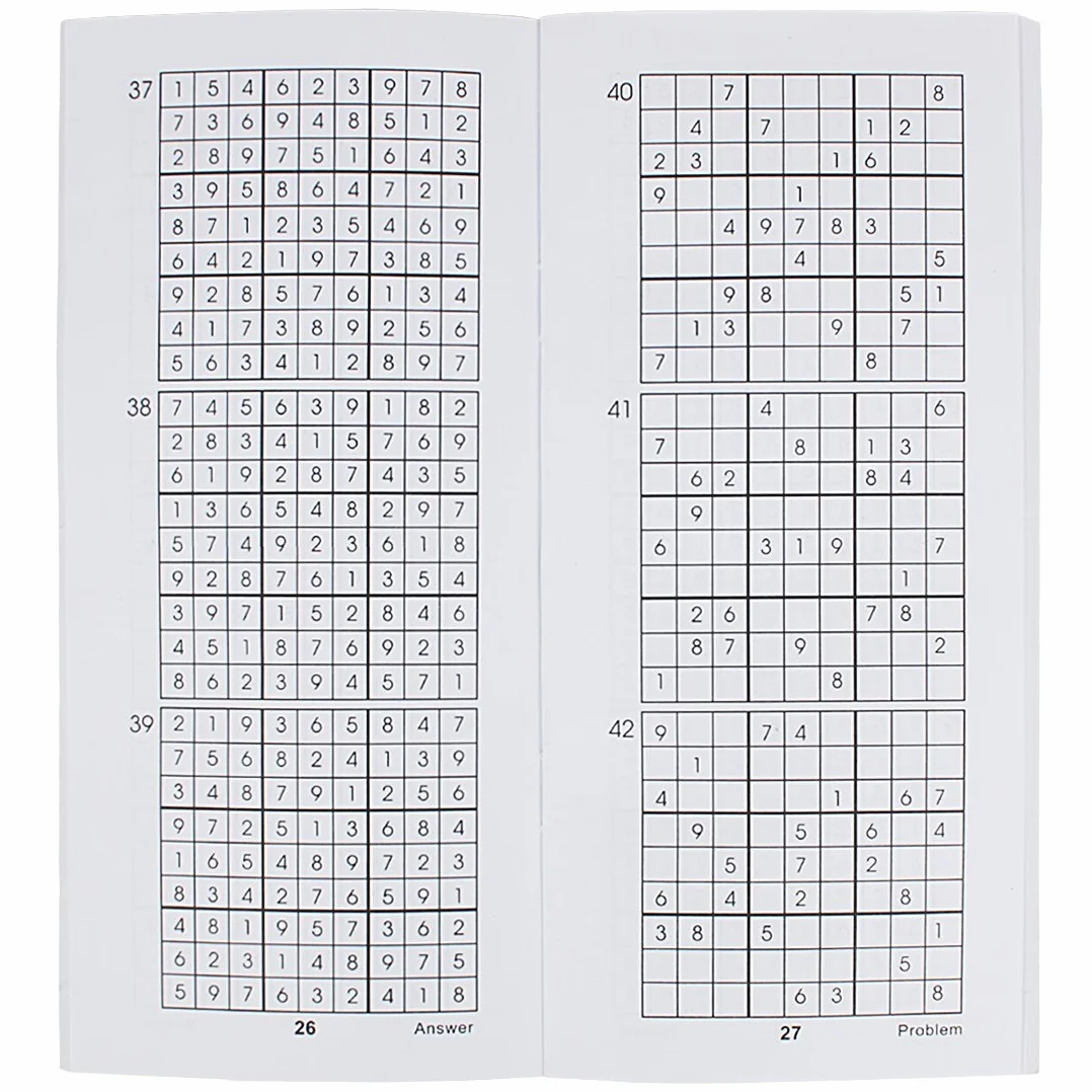 Andux Madera Sudoku Juegos de Mesa con Cajón SD-02 Negro