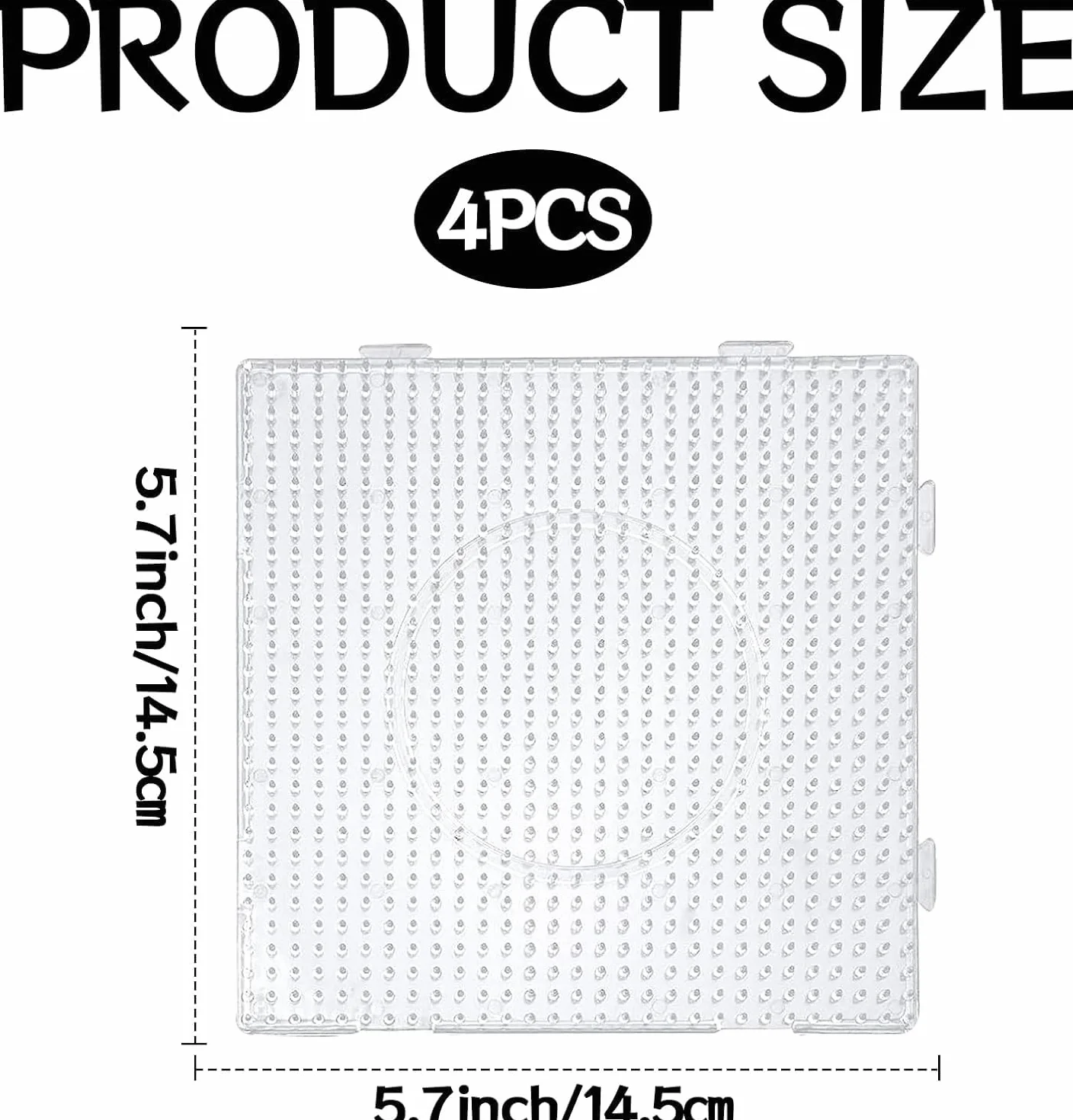 vytung Beads Plantilla,Juego de 4 placas de cuentas para plancha con 2 pinzas,130 modelos,Papel de Planchado, Hama para Puzle de Forma Transparente - Artesanía para niños