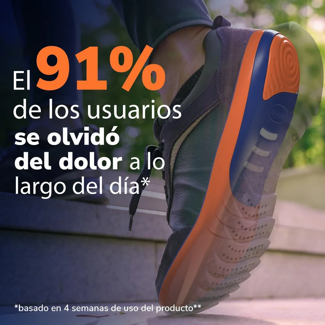 Dr. Scholl’s Advanced Pain Relief Plantillas Ortopédicas Hombres/Mujeres, resistentes para zapatos y botas, alivio fascitis plantar, soporte arco, pies planos, absorción impactos, soporta hasta 150kg