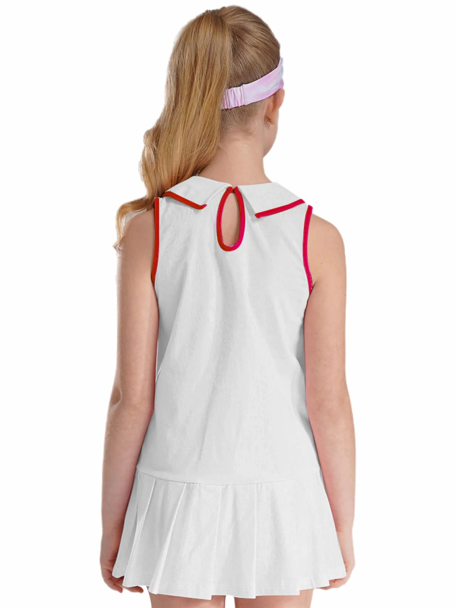 Conjunto de ropa de tenis para niños y niñas, sin mangas, con pantalones cortos