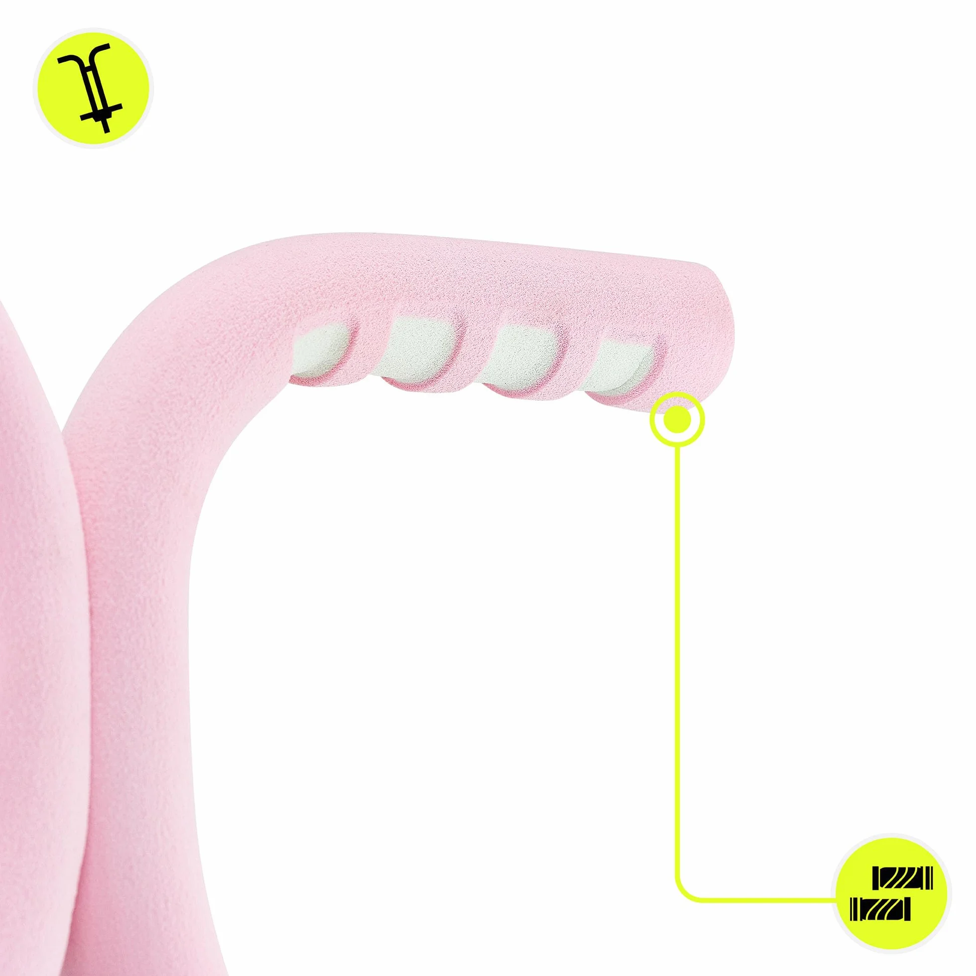 HyperMotion POGO Saltador Dinámico Juvenil 9–14 Años 50 kg 2,35 kg Sistema Elástico Rosa