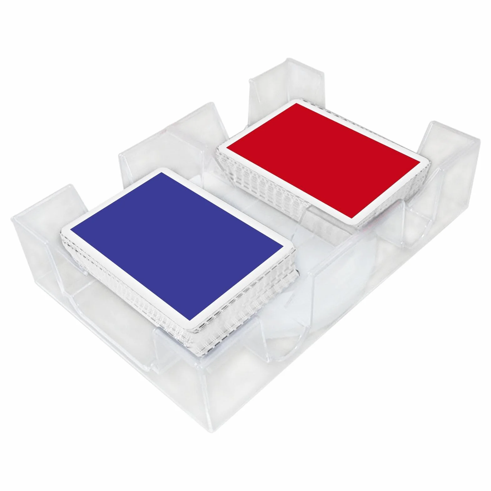 Tarjetero giratorio | Canasta y portatarjetas de póker Porta 2 piezas o juego de 4 portatarjetas de juego con agarres