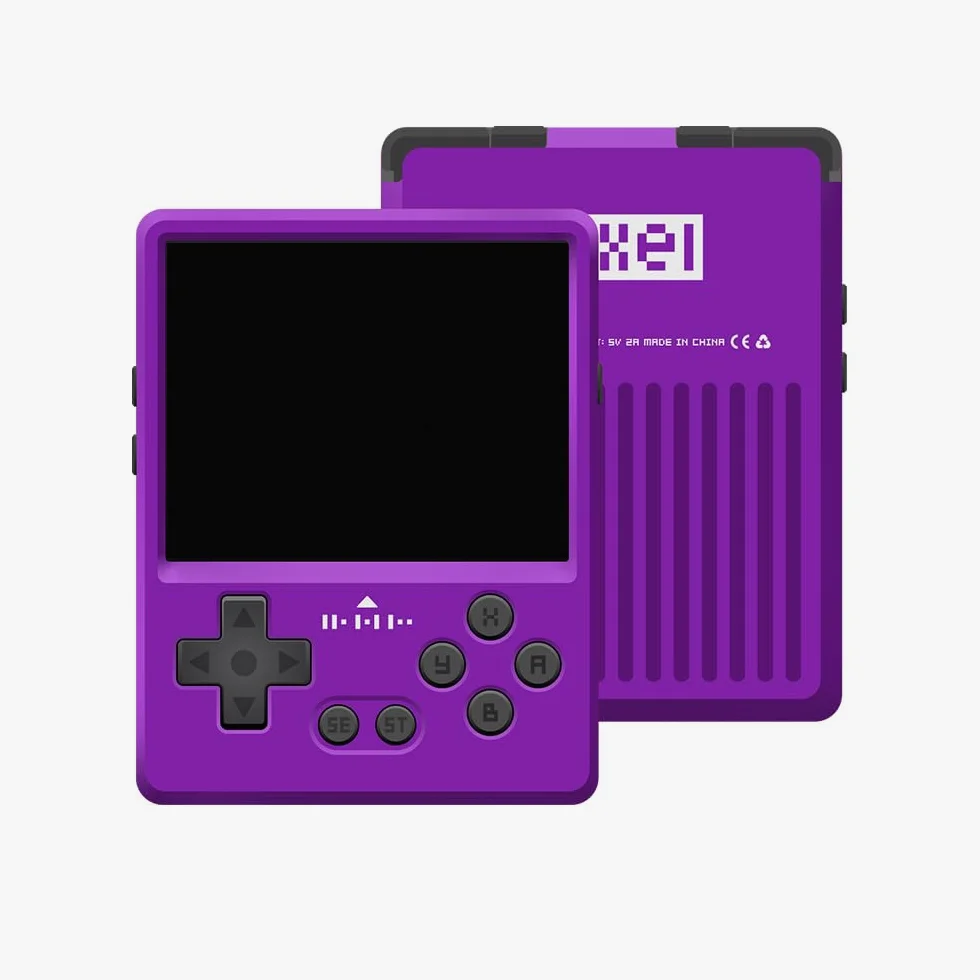 GKD Pixel 2 - Reproductor de juegos retro de metal, portátil, mini bolsillo, preinstalado, con tarjeta TF de 64 GB, batería de 1800 mAh, pantalla IPS de 2.4 pulgadas, consola de cuerpo de aluminio,