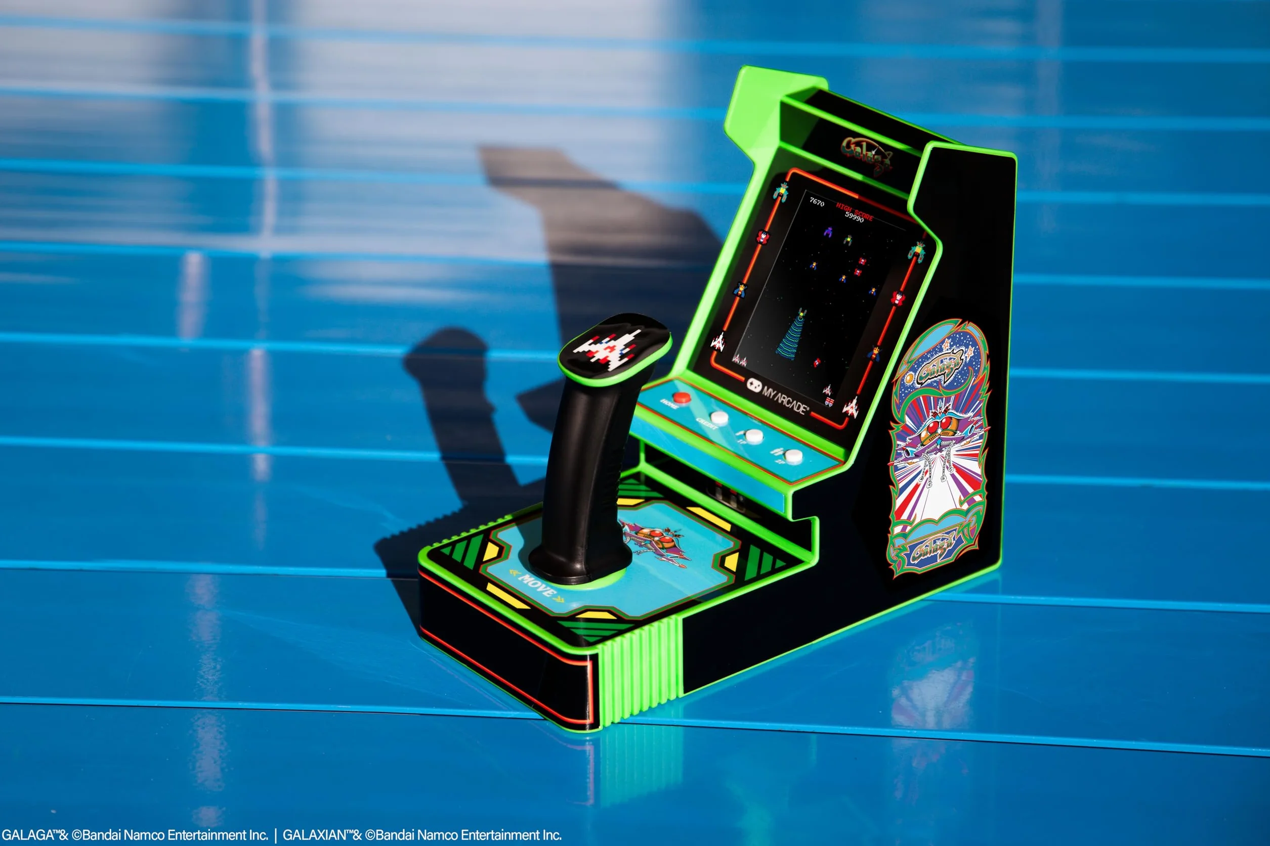 MY ARCADE Galaga + Galaxian Joystick Player Mini Cabina Arcade Retro