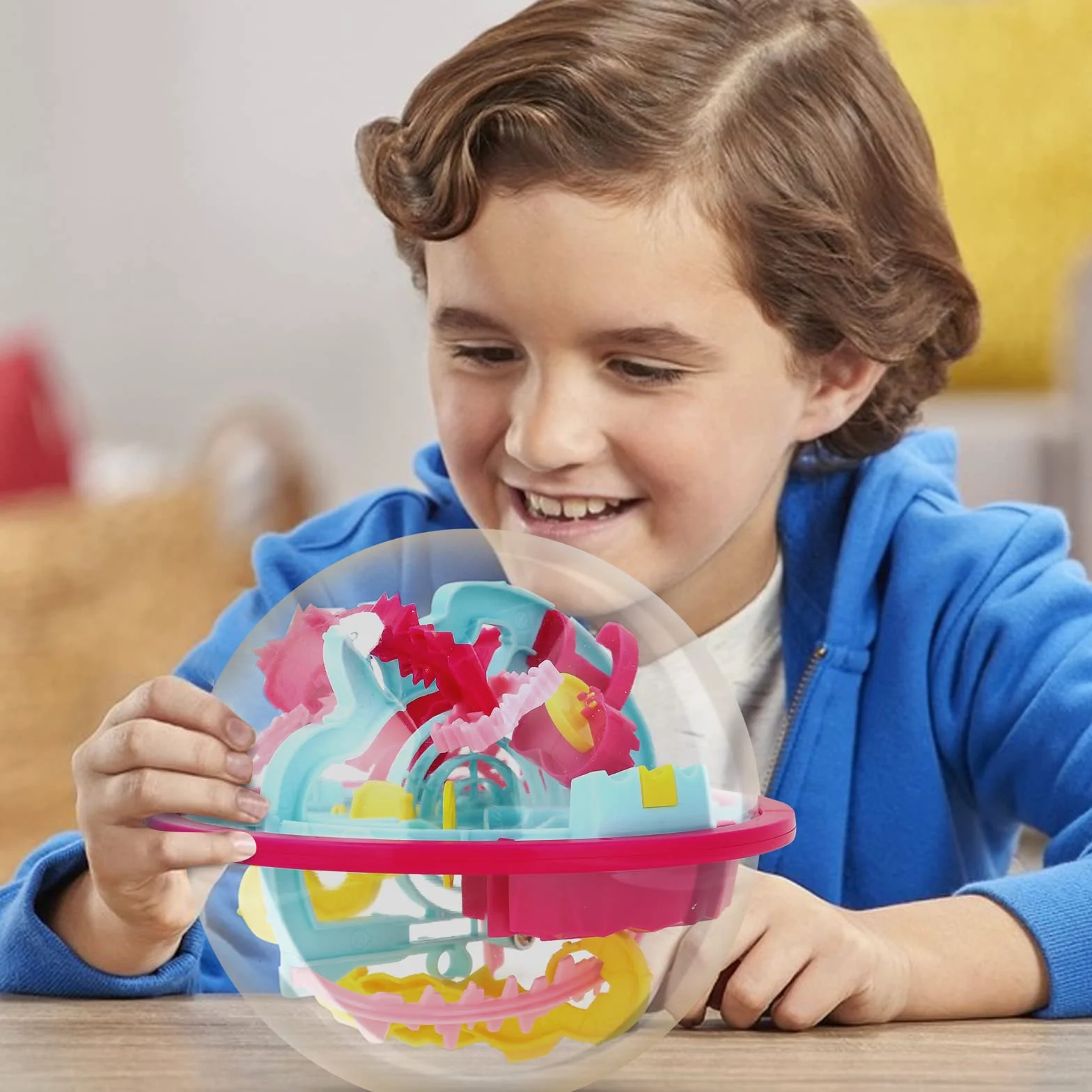 3D Bola Laberinto, Laberinto de Bolas, Laberinto 3D Pelota Puzzle Juguetes, Bola de Rompecabezas, Laberinto Juguetes esféricos, Adecuado para niños, Adultos, como Regalo de cumpleaños (A)
