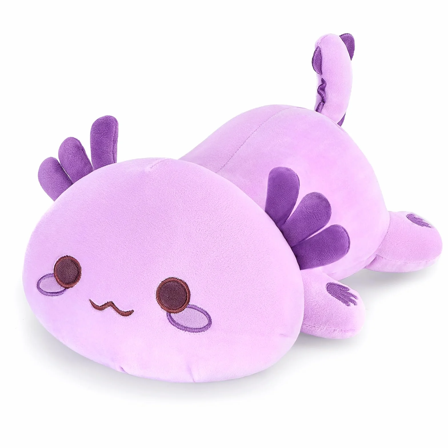 Shownicer Peluche Axolotl de Tela Kawaii Salamandra, Juguete para Acurrucarse, Cojín de Lanzamiento