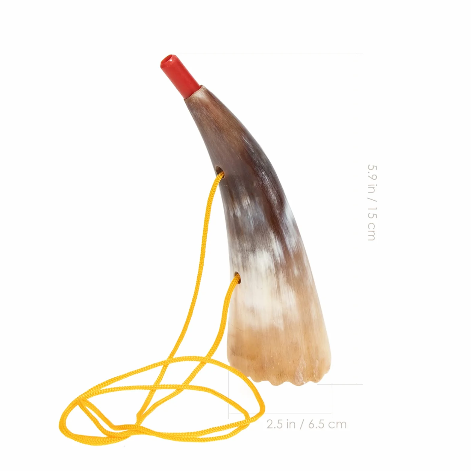 Vaguelly Cuerno Juguete para Niños Trompeta Infantil De Plástico 5.90X2.95X2.44In con Cuerda Portátil para Juegos Al Aire Libre Y Animación De Fiesta Sonido Nítido