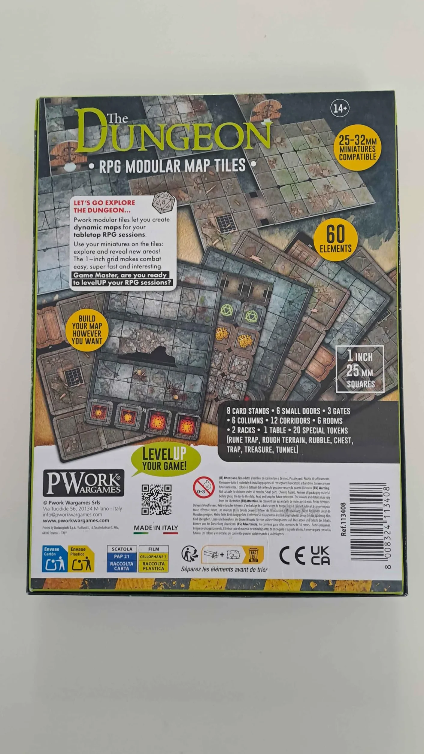 The Dungeon - RPG Modular Map Tiles - double face cardboard tiles