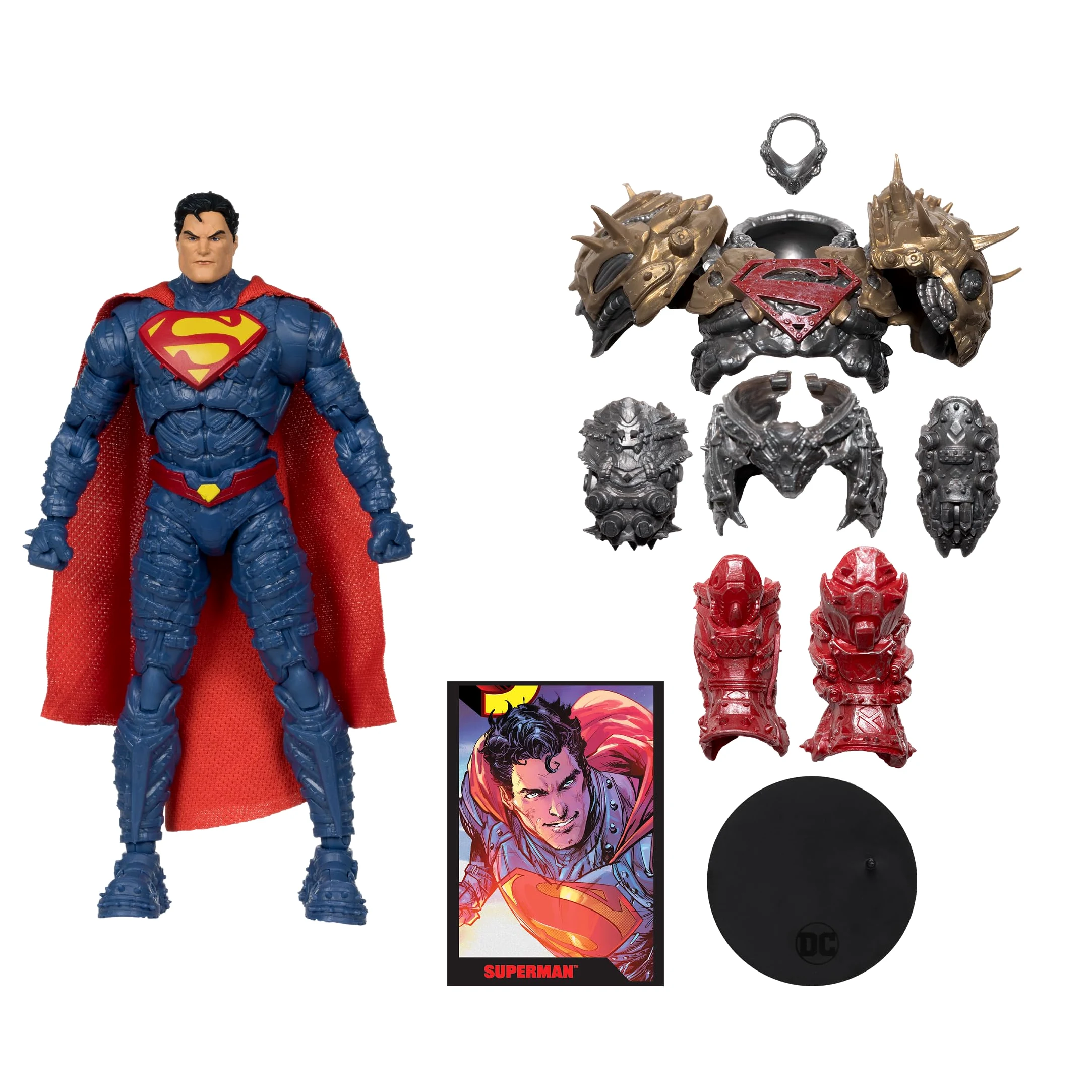 DC Direct Figurine et Comic Book Superman Wave 5 Superman (Ghosts of Krypton) 18 cm | DC Direct Ghost Of Krypton Figura de acción de 7 pulgadas Wave 5 - Superman