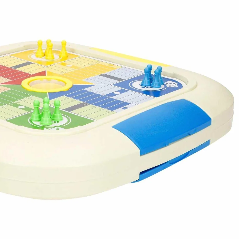 ColorBaby Set 3 Juegos de Mesa, Bingo electrónico, Parchís, El Juego de la oca, Set Completo con tableros y fichas, para más de 2 Jugadores, Juguetes niños 5 años (47945)