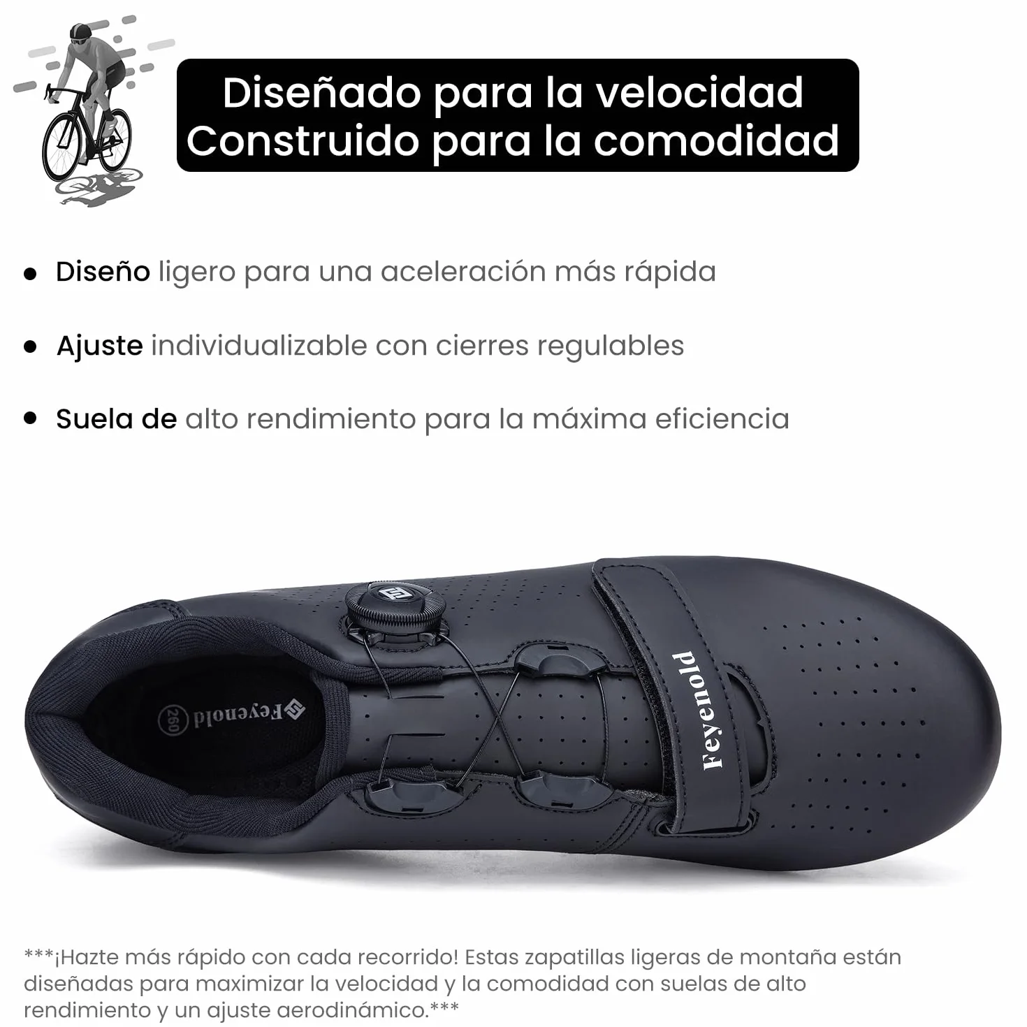 Feyenold Zapatillas MTB Hombre Mujer Compatibles Calas SPD Ciclismo Mountain Bike