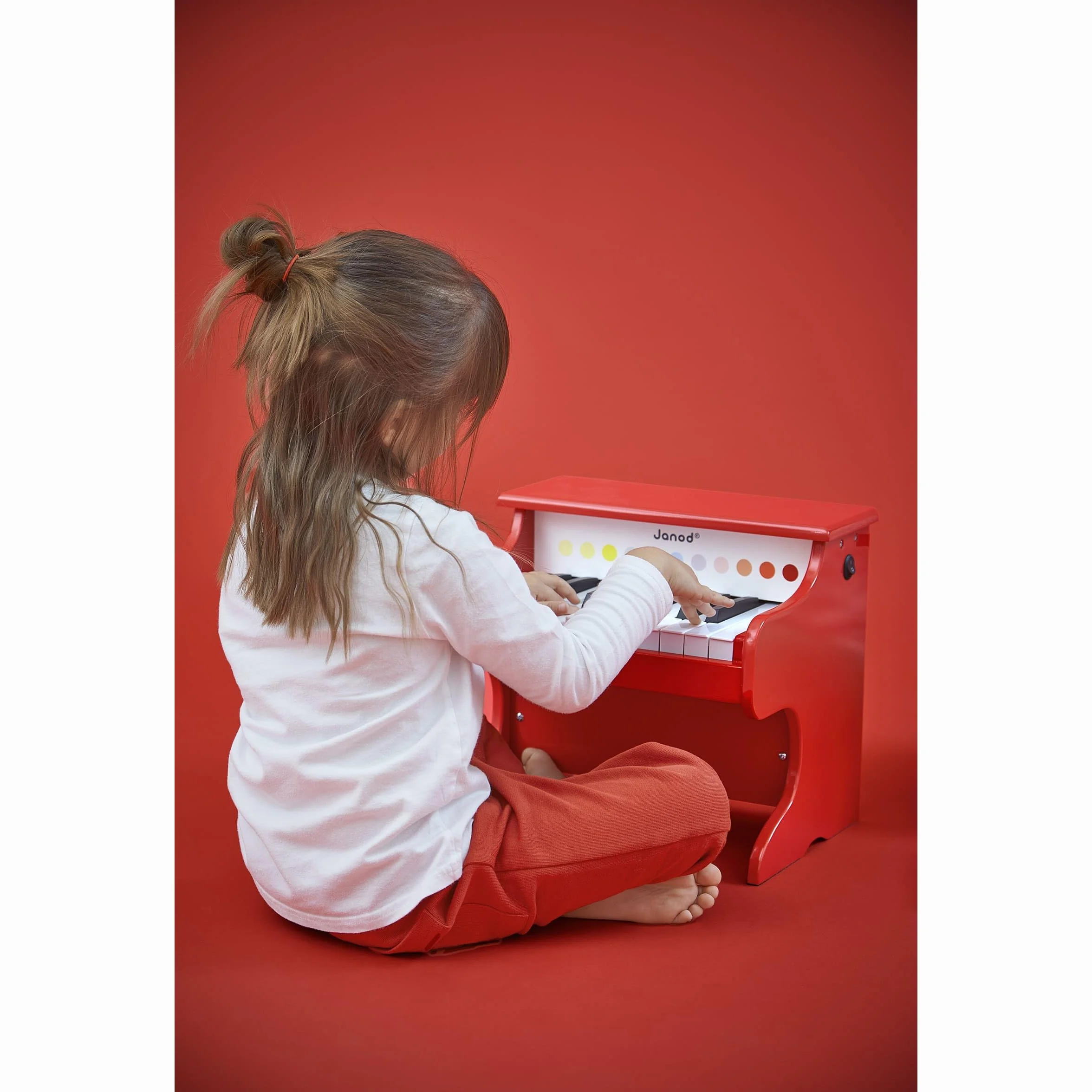Janod - Confetti - Mi Primer Piano en Madera, Instrumento Musical para Niños, Juguete de Imitación y Estimulación del Talento Musical - Desde Los 3 Años, J07618