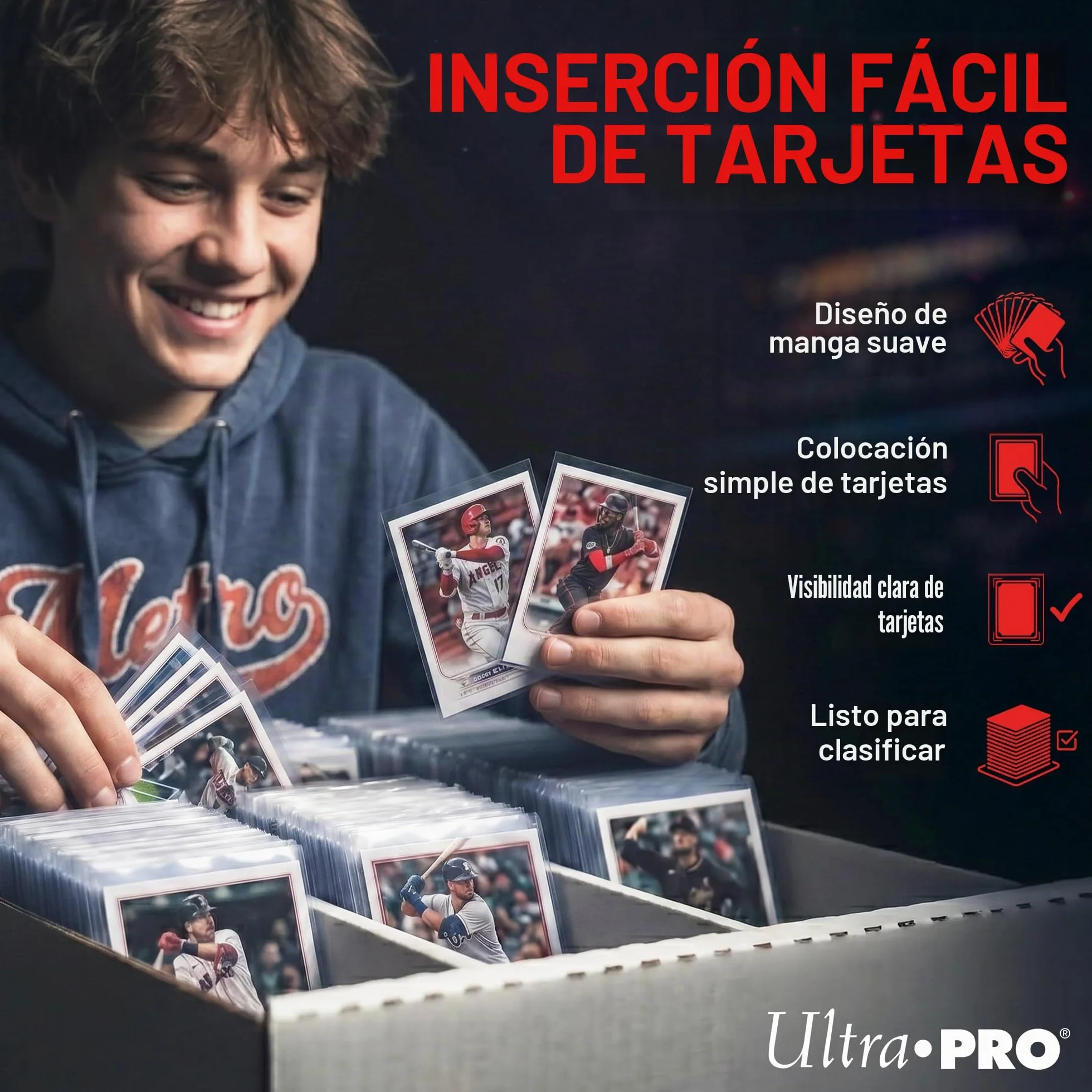 Ultra Pro - Fundas protectoras de tarjetas Ultra Pro AW11739, transparentes, 100 unidades