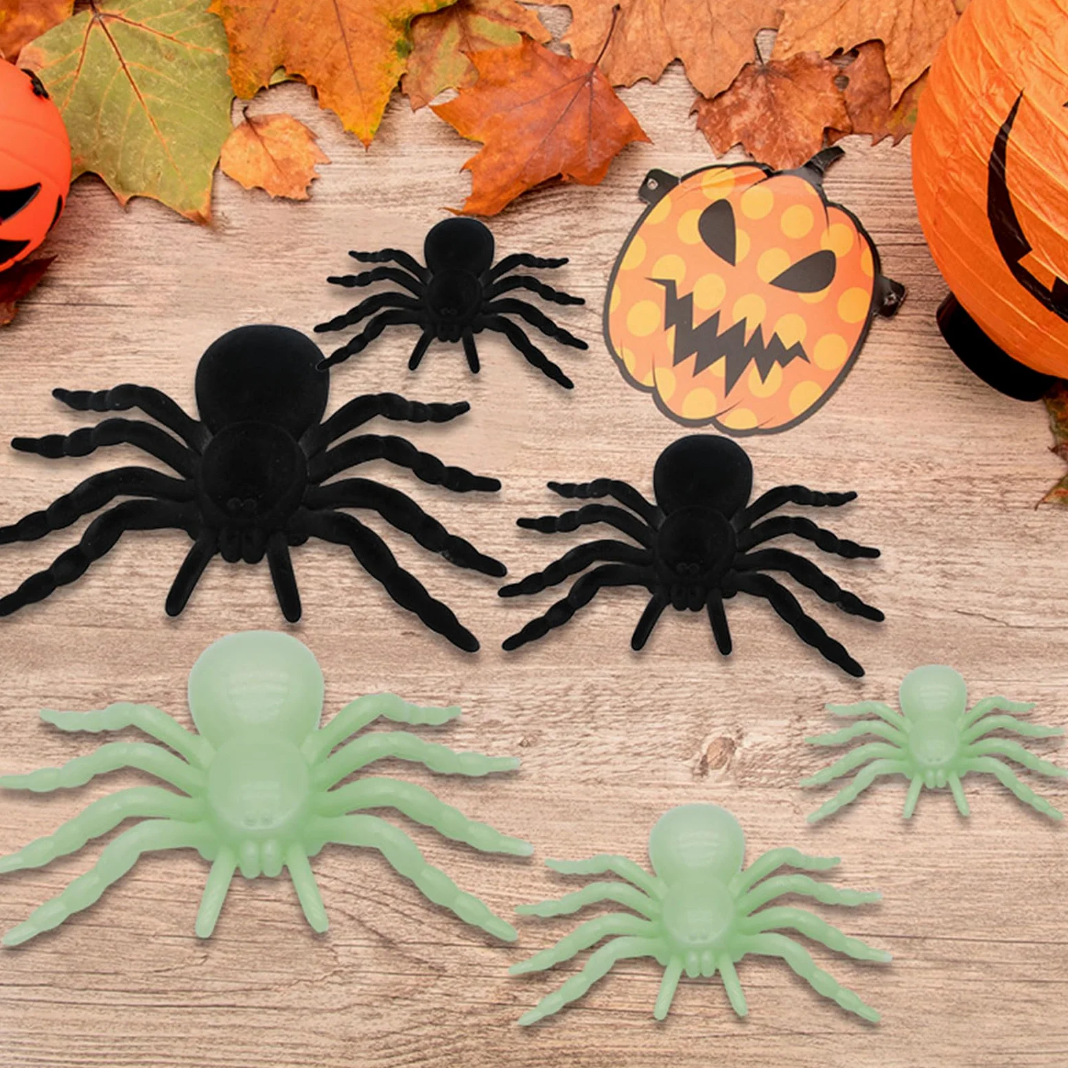 Paquete de accesorios portátil de plástico resistente para broma, elegante para los amantes de Halloween o decoración de eventos nocturnos