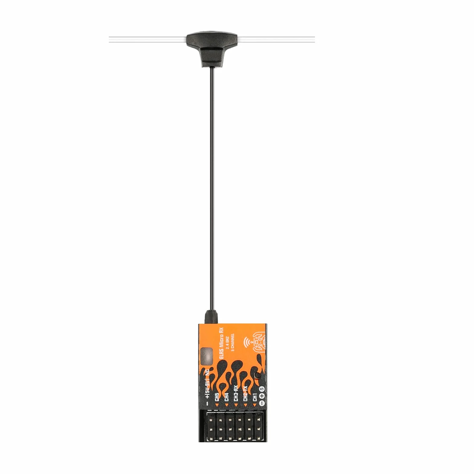 BETAFPV ELRS Micro Receptor Soporte 5CH PWM Salidas Función a Prueba de fallas con IPEX MHF T Antena para multirrotores Helicópteros de ala Fija RC Coches Barcos Fácil de Instalar Plug and Play