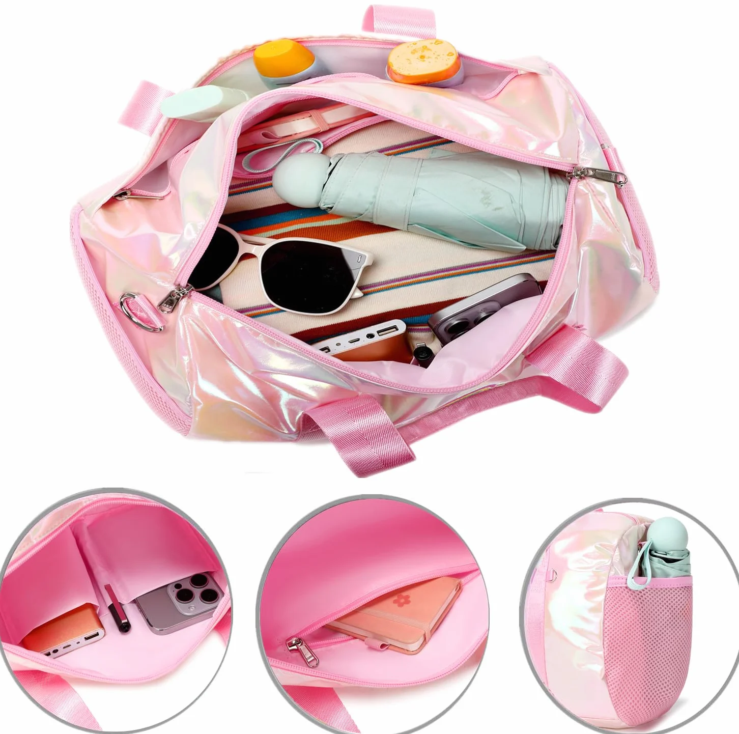 Bolsa de Ballet Arco Iris para Niña - Macuto para Danza, Piscina y Gimnasia