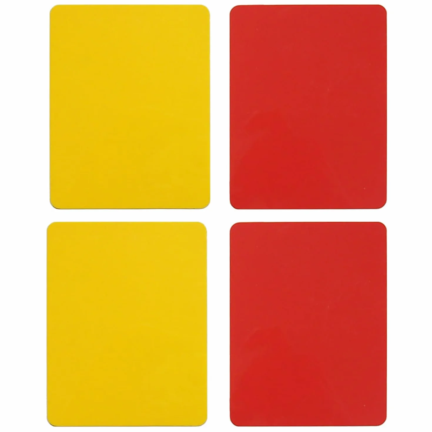 Juego de Tarjetas de Árbitro de Fútbol Amarillas y Rojas
