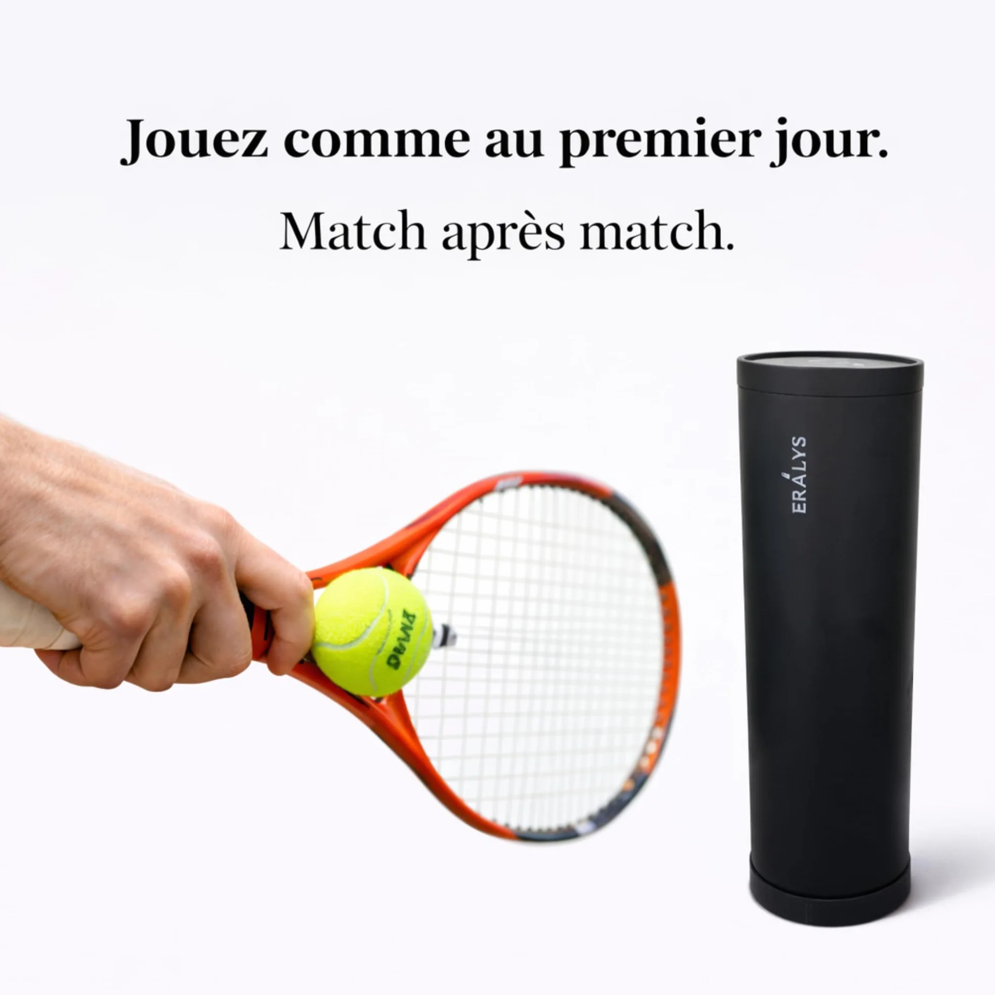 Presurizador de pelotas de tenis y pádel – Capacidad 3 bolas – Sistema de bloqueo hermético