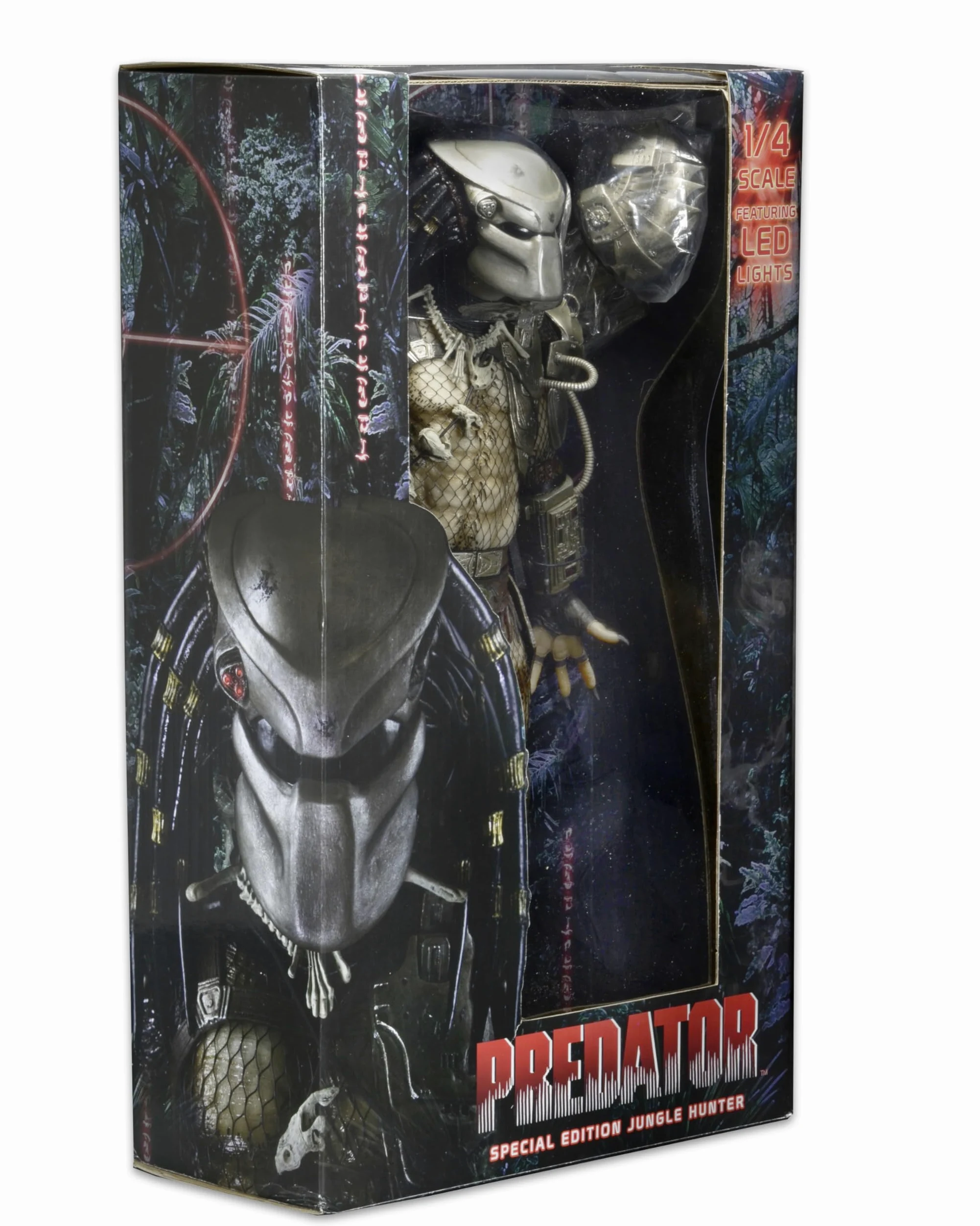 NECA - Jungle Hunter Predator con luz, Figura de 45 cm, Predator (NEC0NC51527)