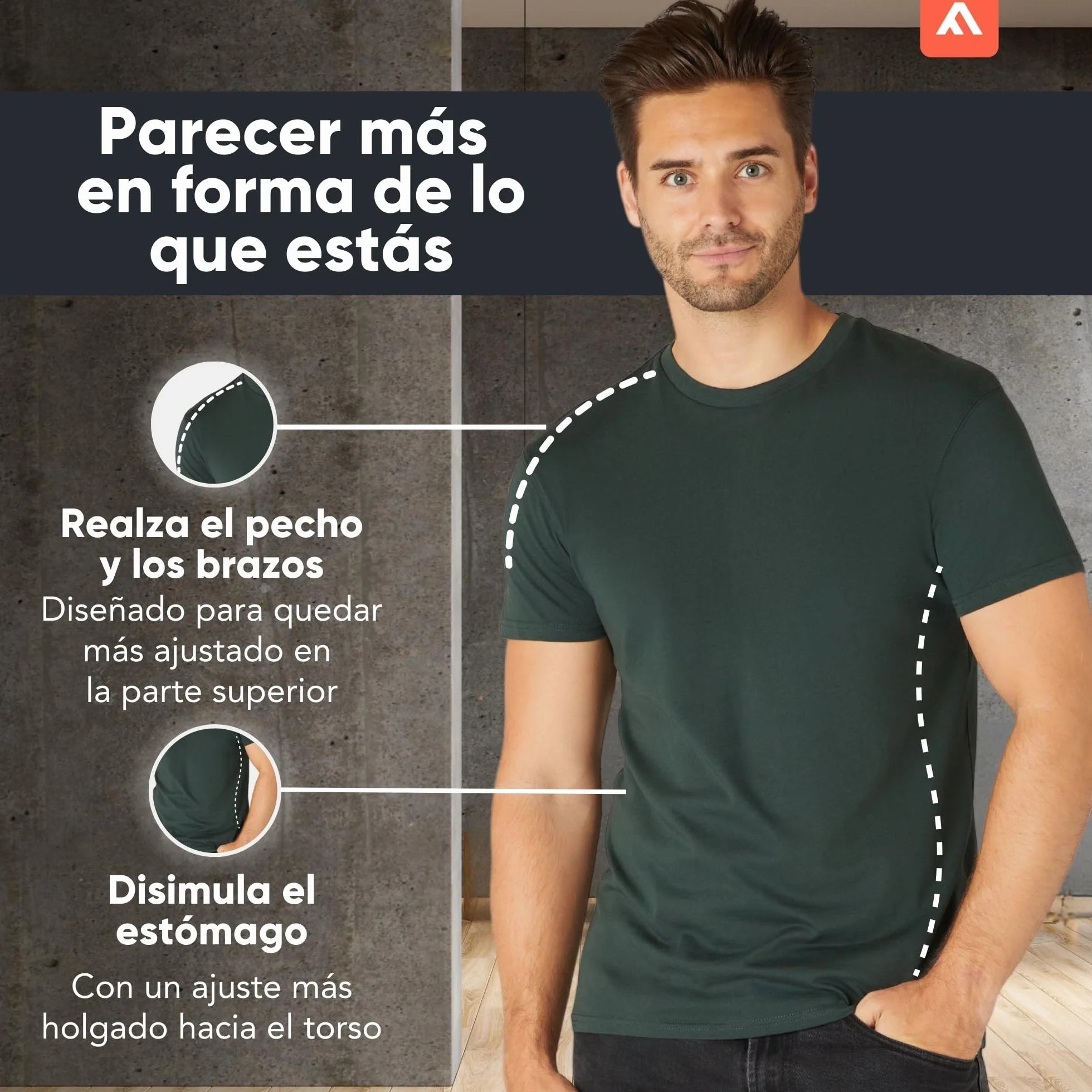 Camiseta FM London Paquete de 3/5 para Hombre - Camisetas de Peso Premium con diseño Ligeramente Ajustado