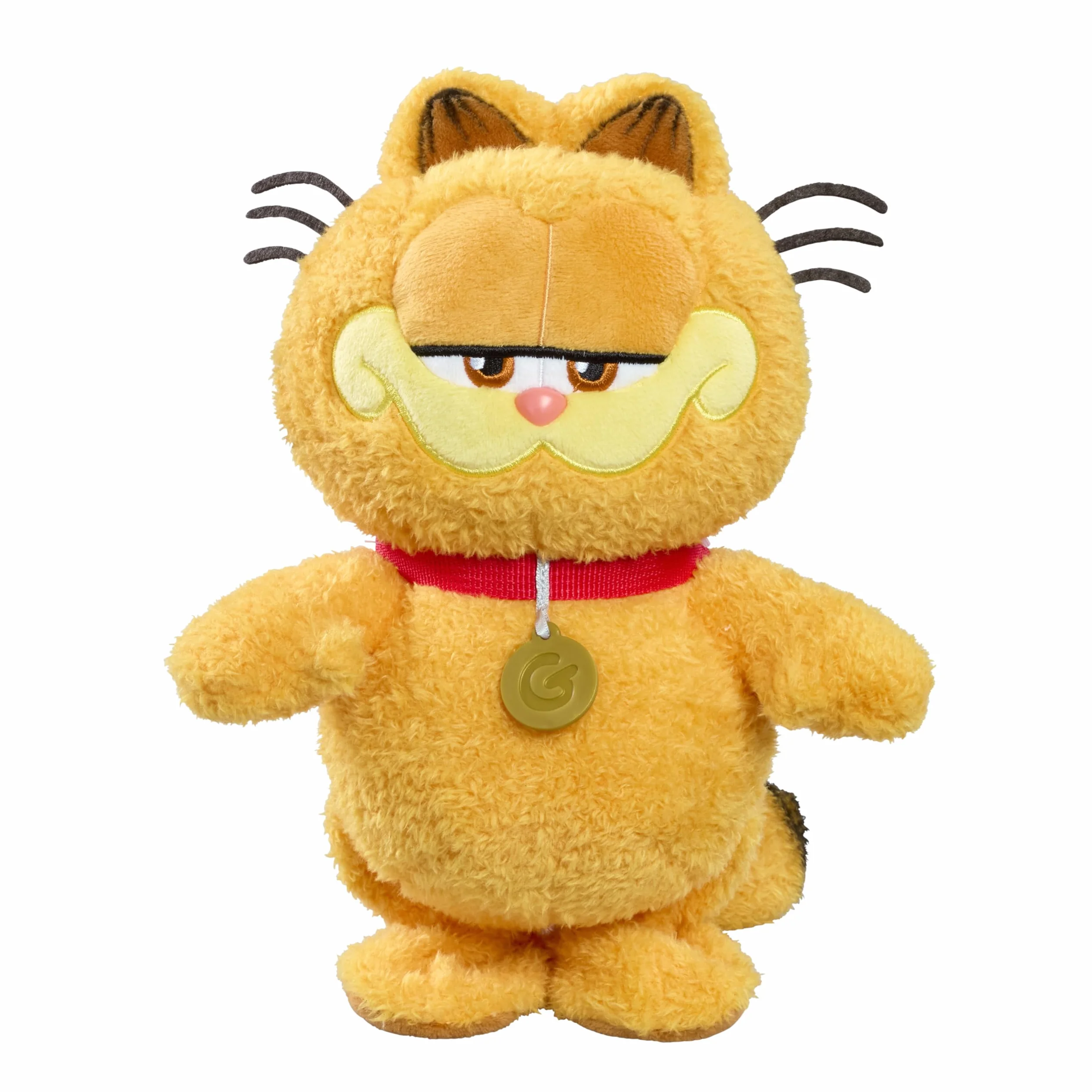 Animagic – Garfield Peluche Musical de 25 cm con Canción Good Life de la Película – Gato Garfield Suave y Parlante – Juguete Interactivo con Pilas Incluidas – Ideal para Niños Desde 3 Años