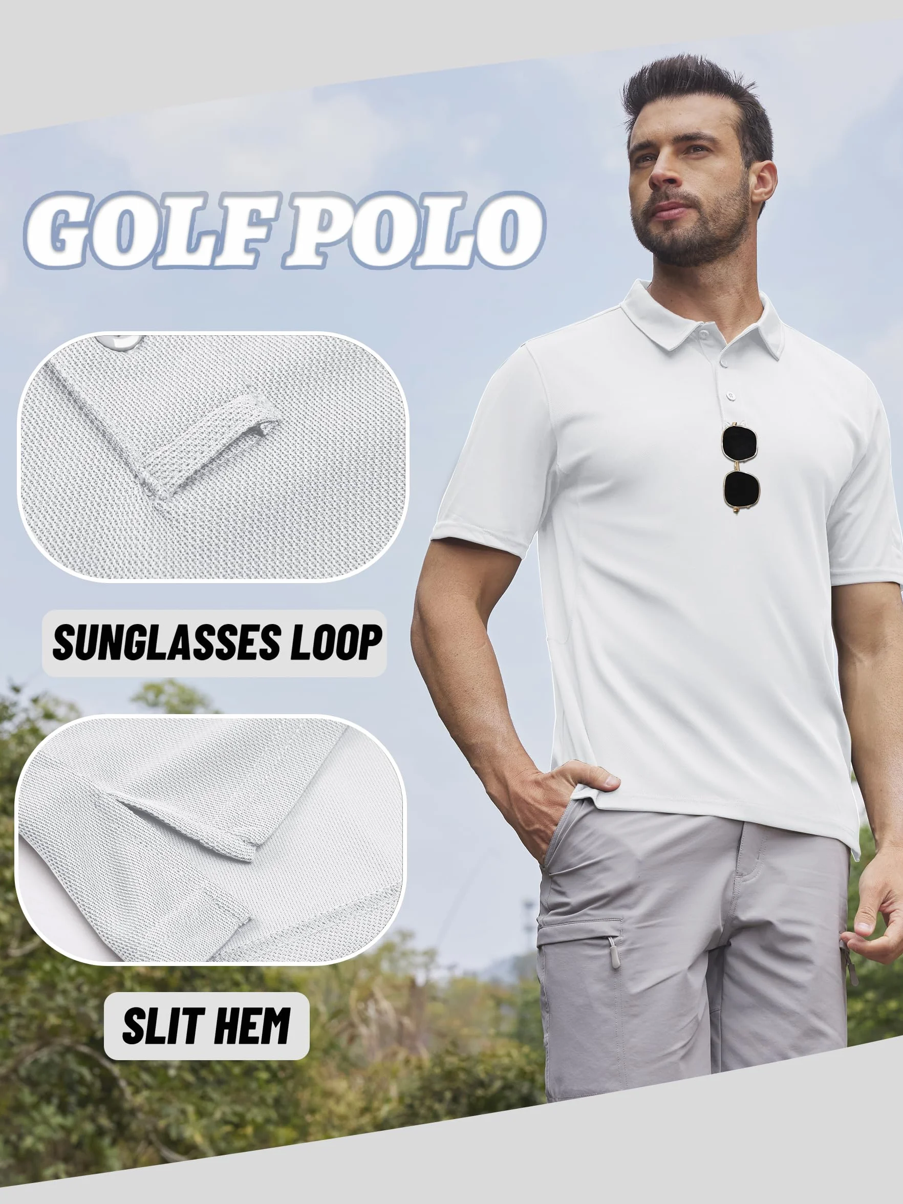 Camisetas de Manga Corta Secado Rápido para Hombre al Aire Libre