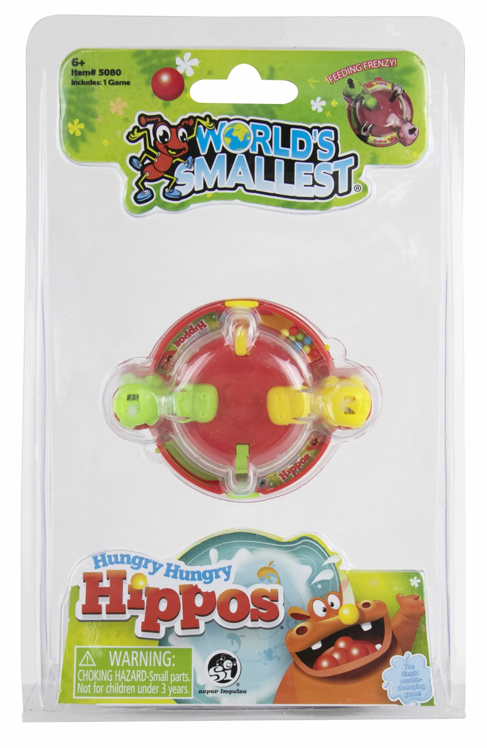 Los hipopótamos hambrientos más pequeños del mundo, súper divertidos para exteriores, viajes y noche de juegos familiares, multicolor, miniatura